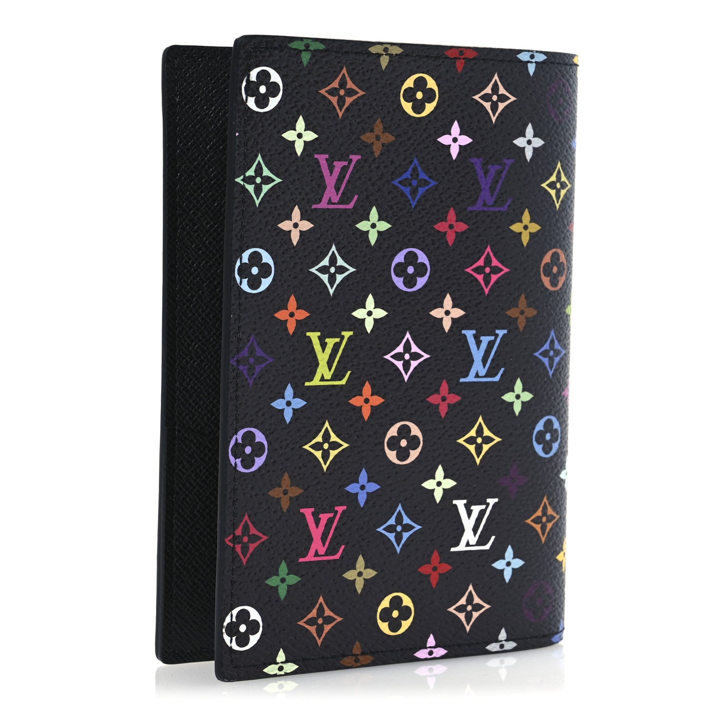 LV X TM Monogram Multicolor Passport Cover Black