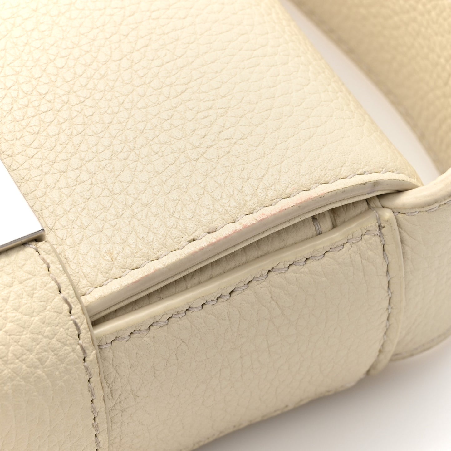 Calfskin Gancini Twins Crossbody Bag White