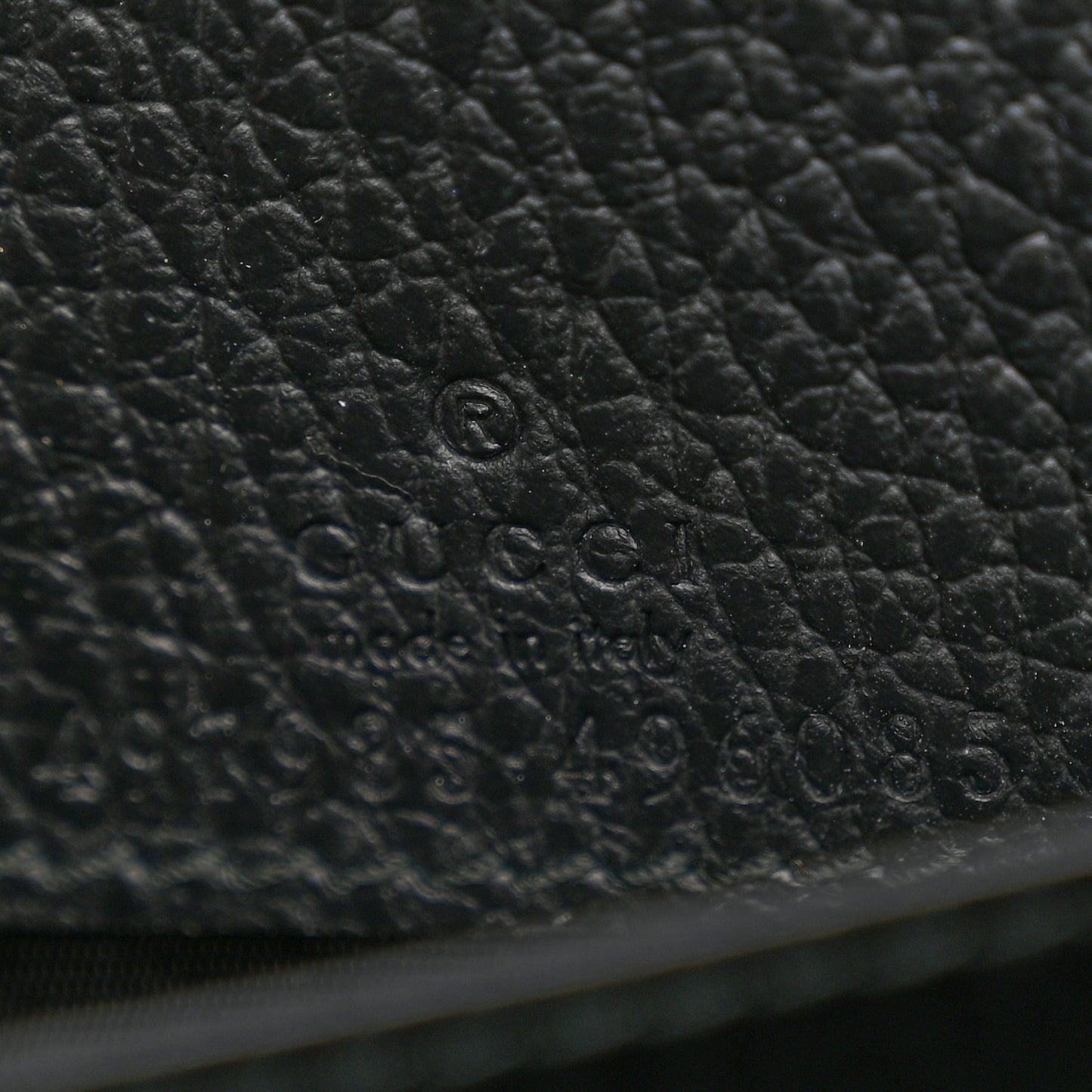 Calfskin Mini GG Marmont Chain Wallet Black