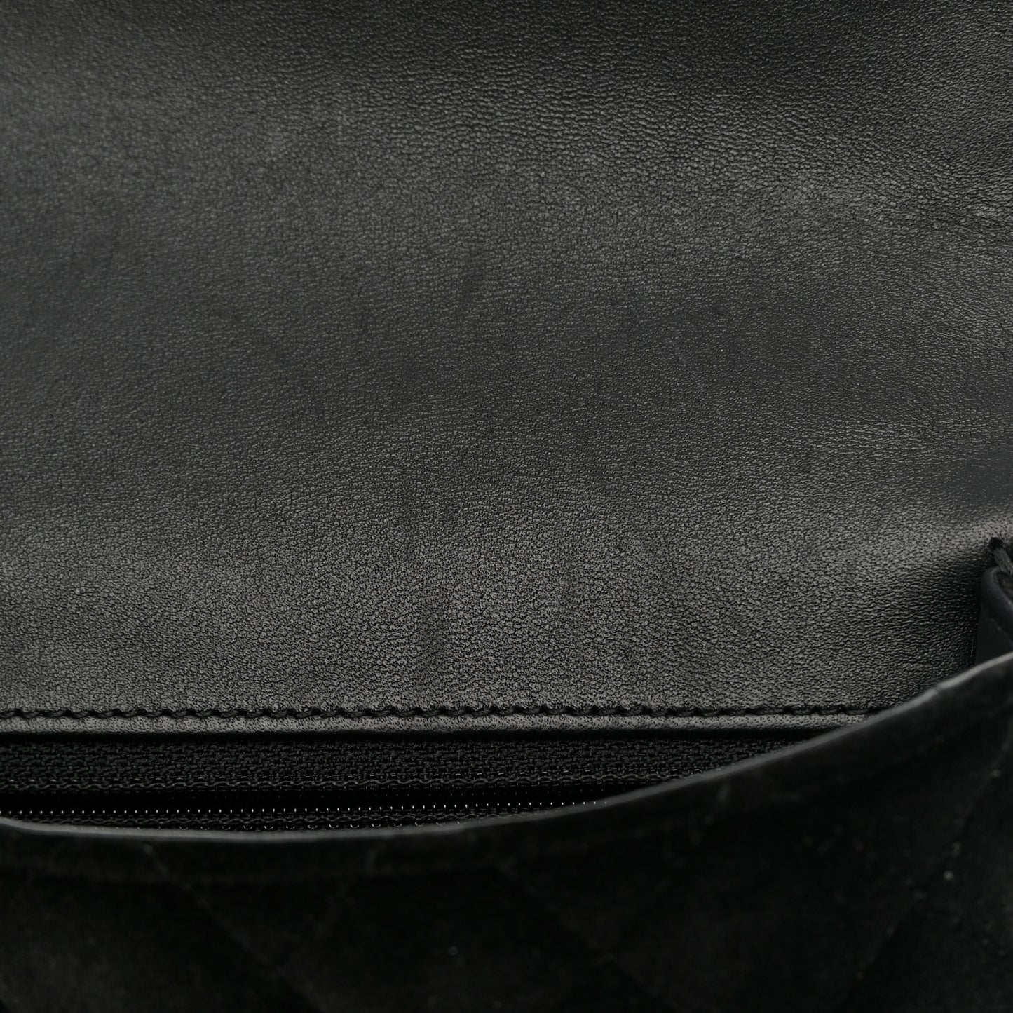 Velvet Enamel Mini Flap Black