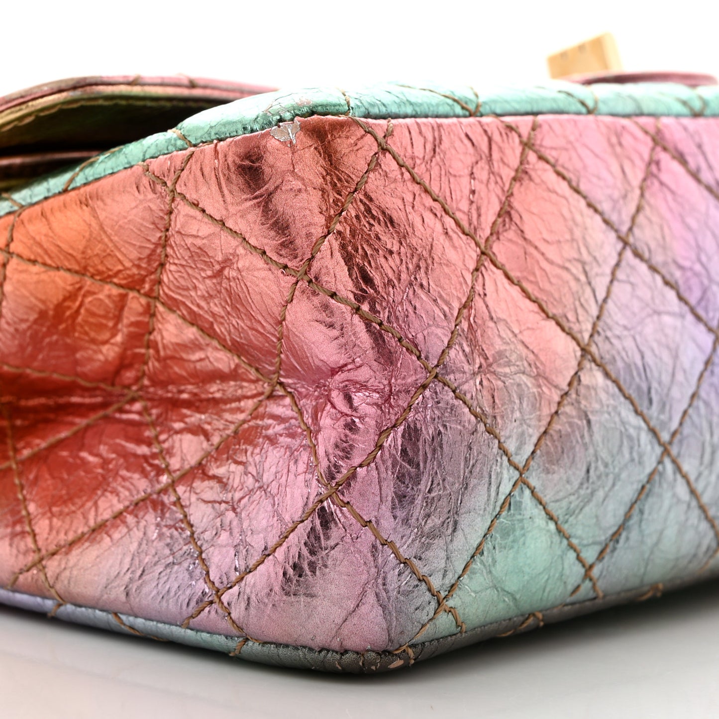 Metallic Goatskin Quilted 2.55 Reissue 225 Flap Multicolor