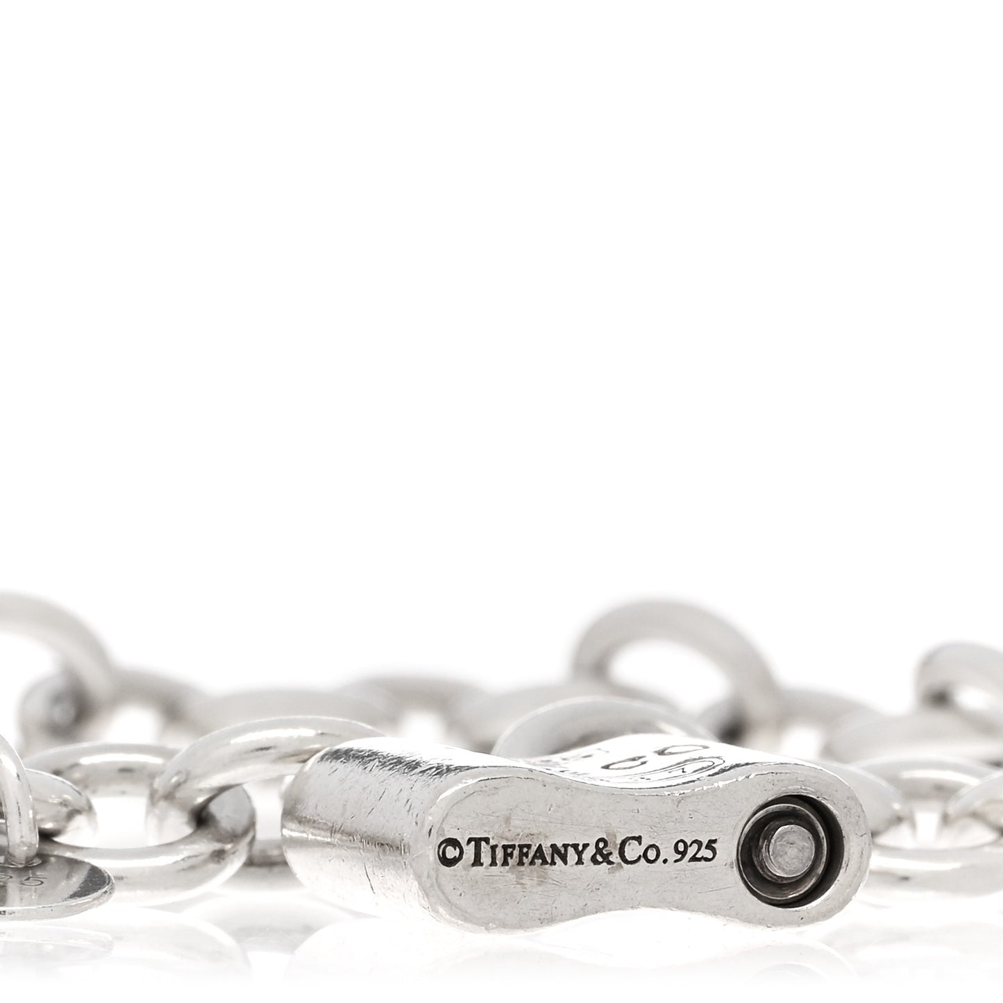 Sterling Silver 1837 Lock Charm Bracelet
