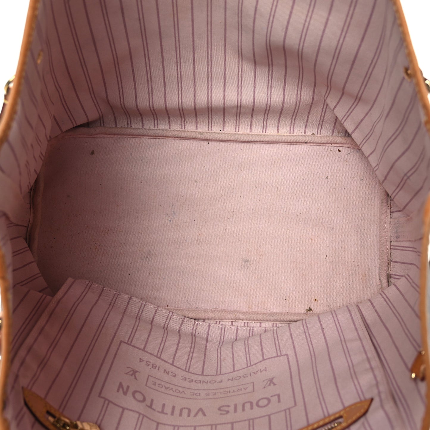 Monogram Capri V Neverfull MM Rose Ballerine
