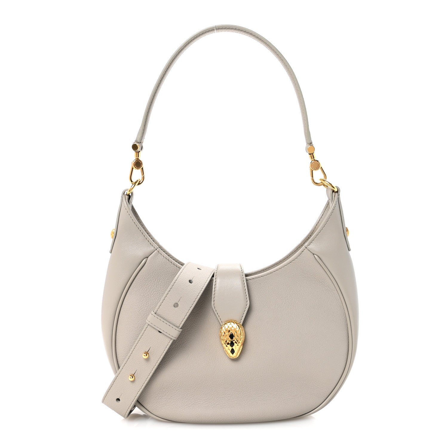 Bulgari Urban Grain Smooth Calfskin Serpenti Ellipse Shoulder Bag