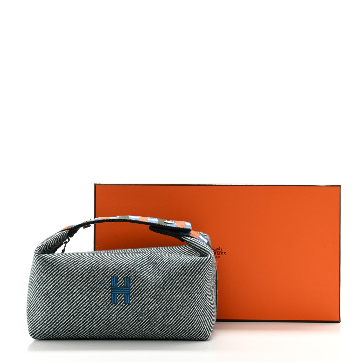 Hermes Wool Small Bride-A-Brac H Natte Pouch Vert Foret 9 of 9