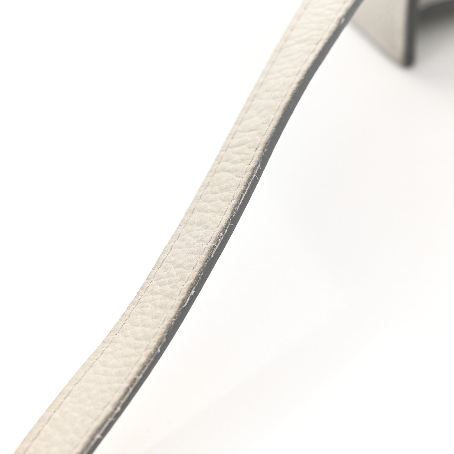 Grained Calfskin Le Grand Bambino Light Grey