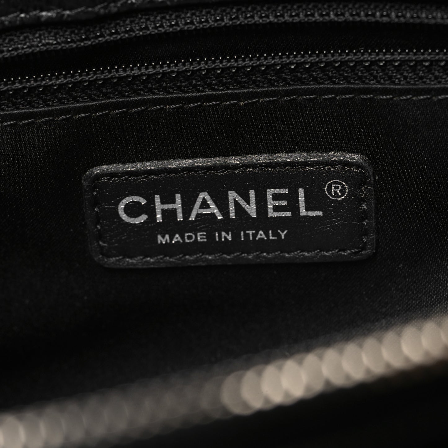 Caviar Quilted Grand Shopping Tote GST Black