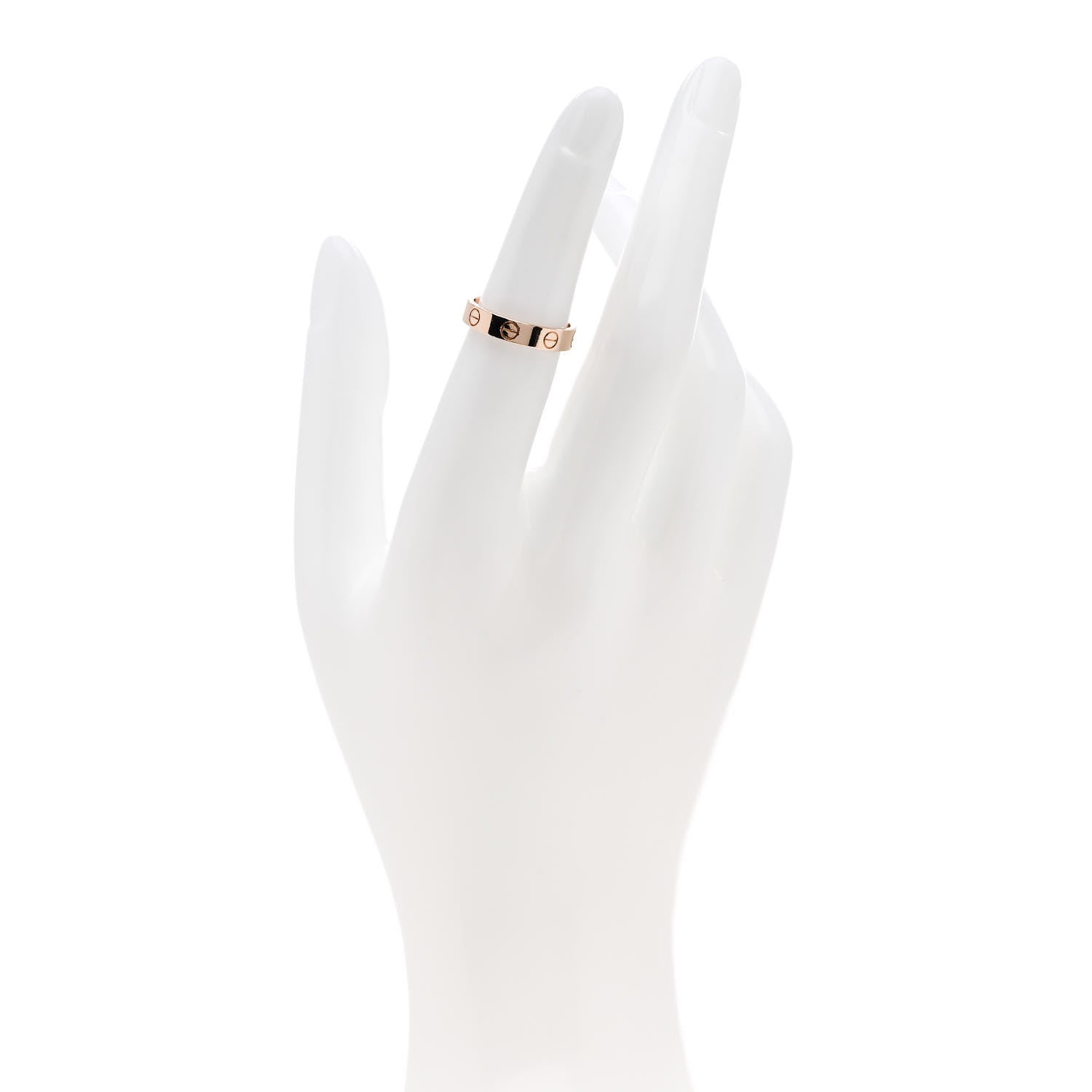 Cartier 18K Pink Gold 3.5mm LOVE Wedding Band Ring 50 5.25 2 of 5