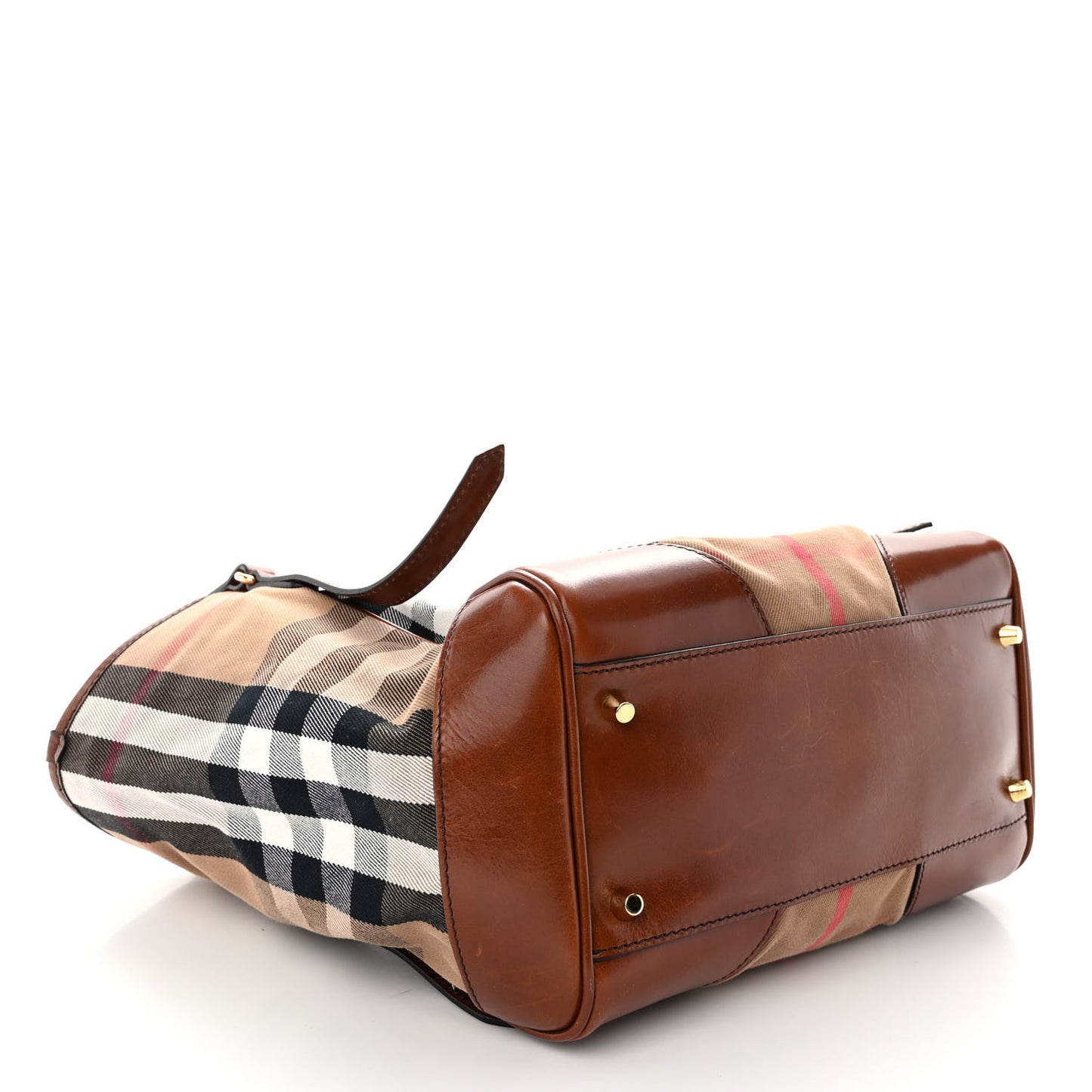 House Check Small Canterbury Tote Dark Tan