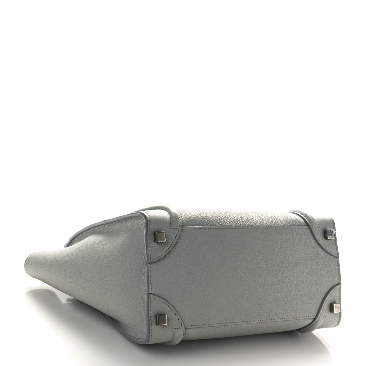 Baby Drummed Calfskin Micro Luggage Sky