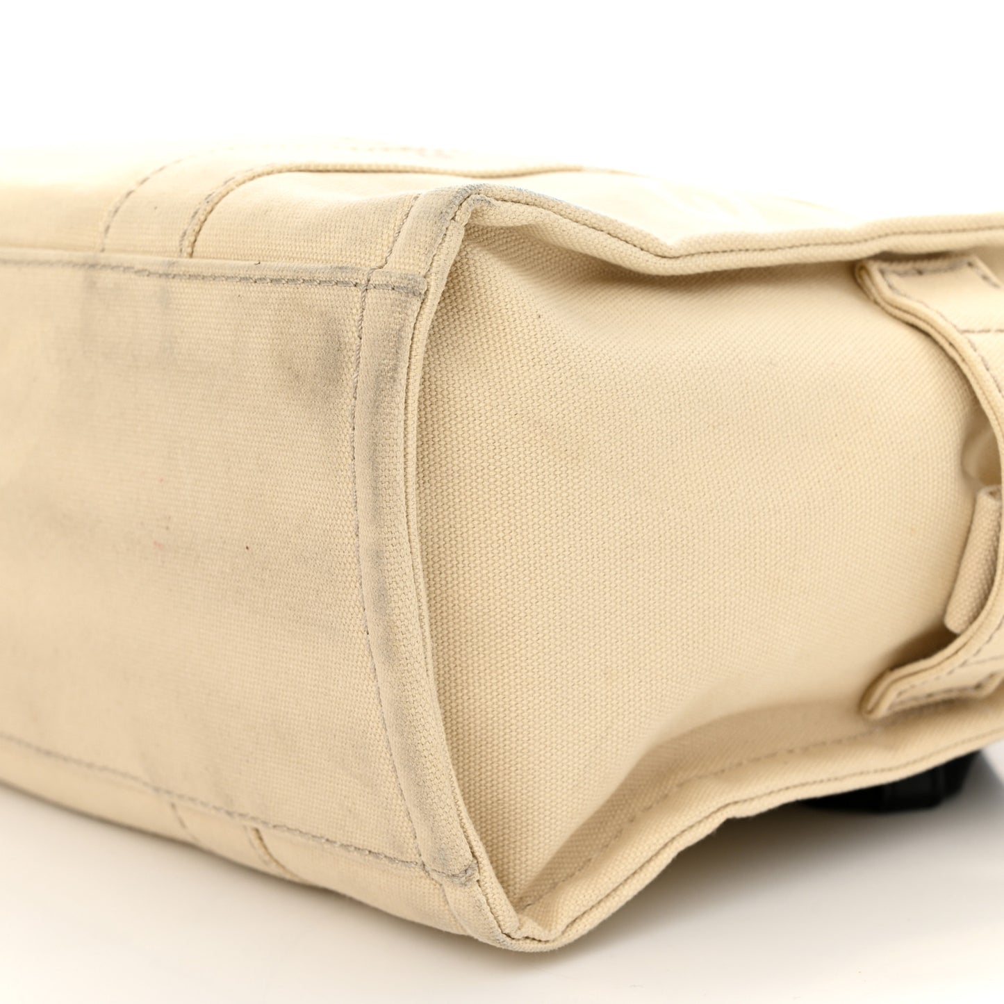 Cotton Canvas Medium The Traveler Tote Bag Beige