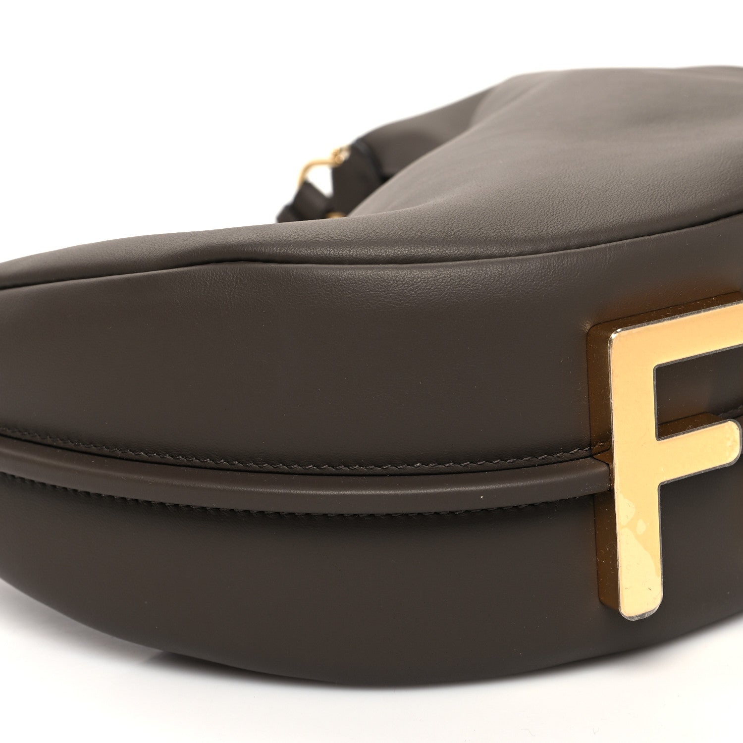 Fendi Vitello Grace Matte Small Fendigraphy Hobo Bag Dark Coffee 9 of 10