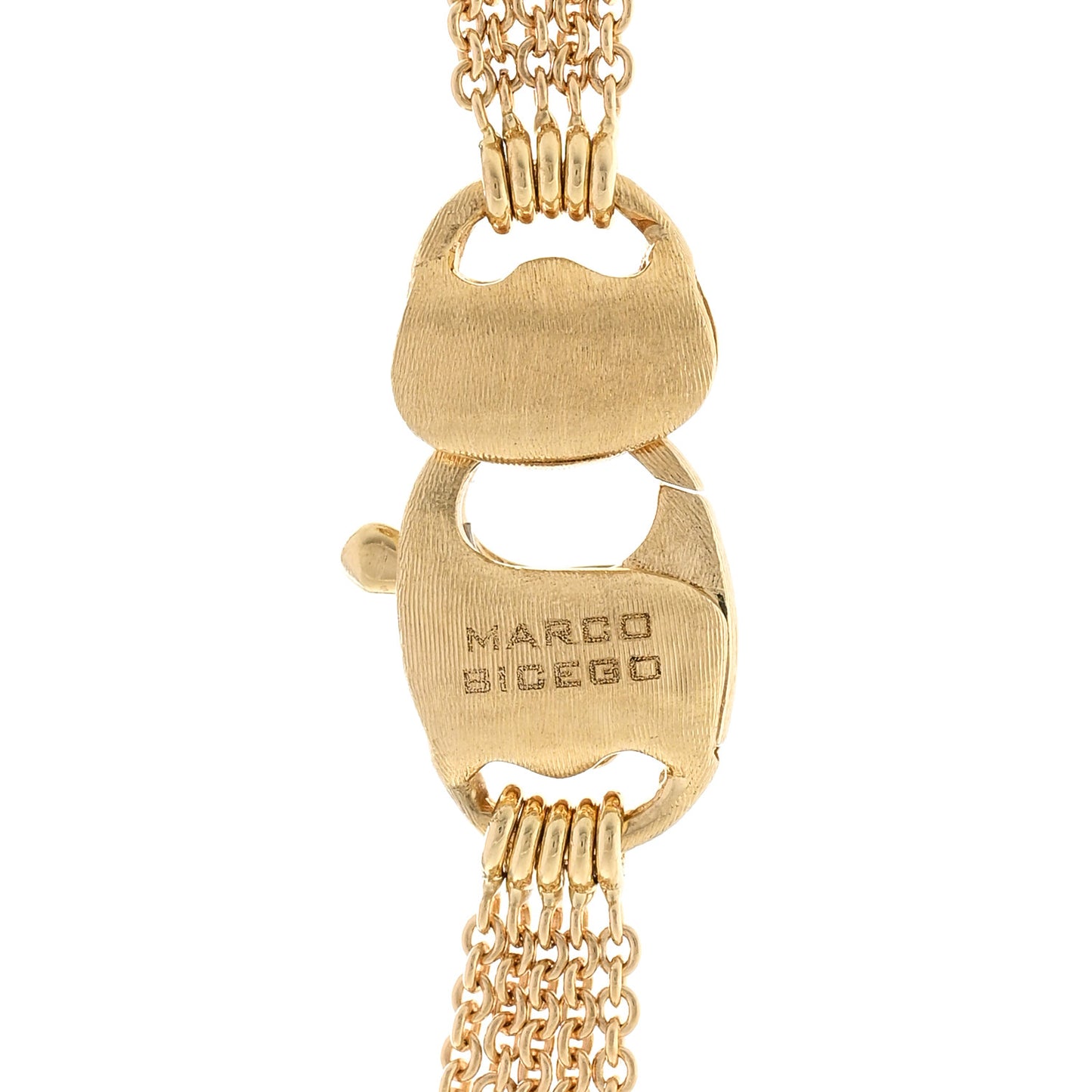 18K Yellow Gold Multi Gemstone Five Row Paradise Necklace