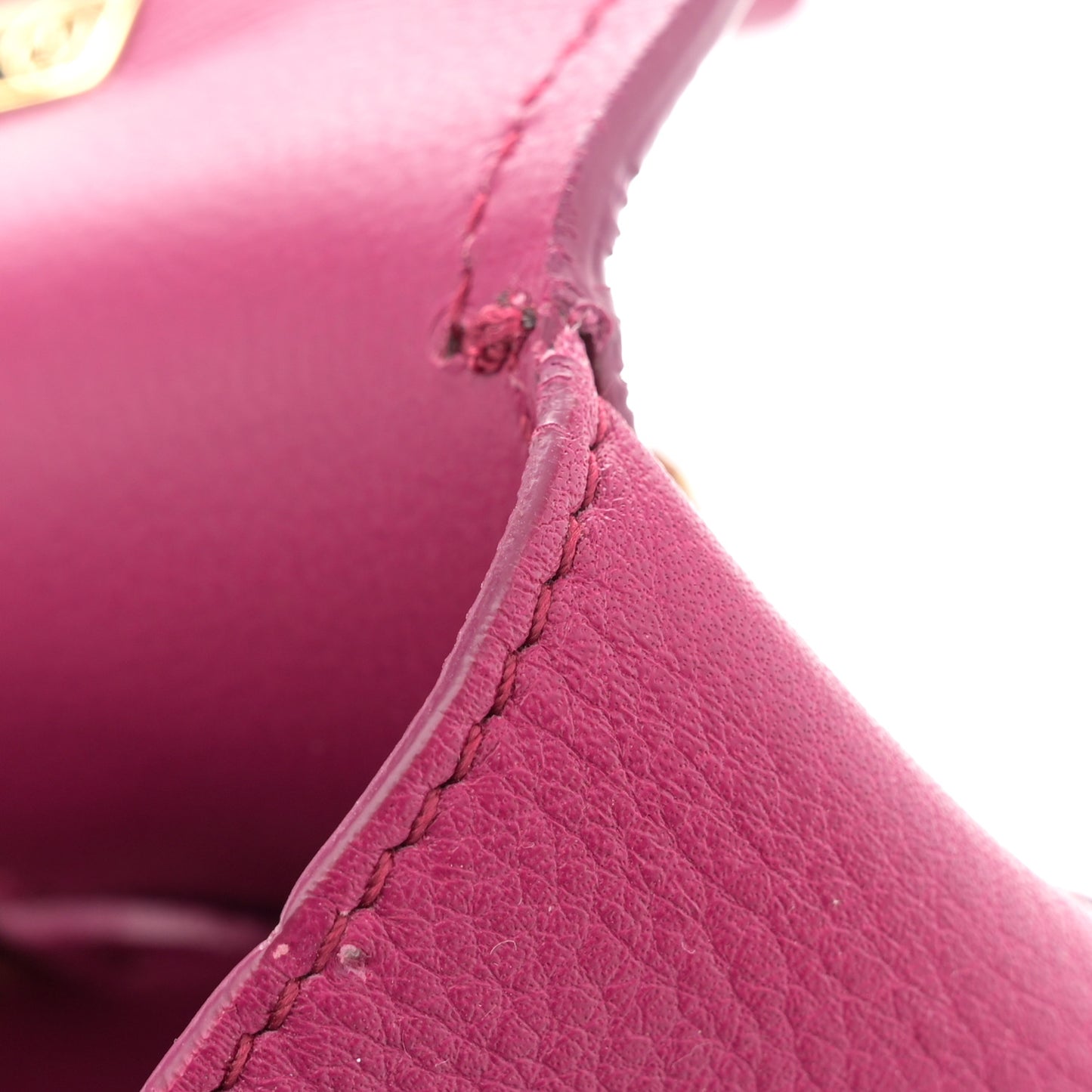 Grained Calfskin Linda Top Handle Satchel Sangria