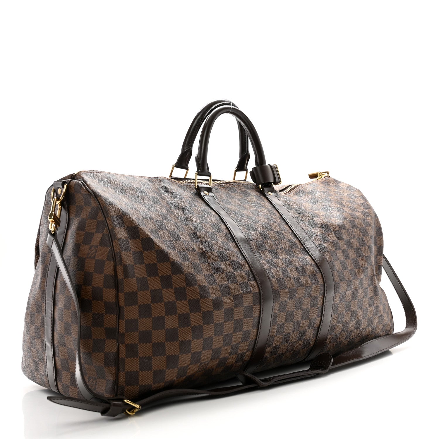 Louis Vuitton Damier Ebene Keepall Bandouliere 55 2 of 16