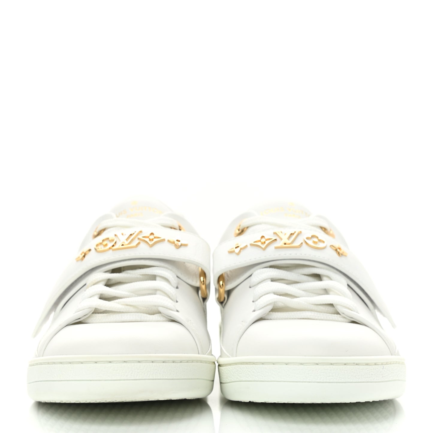 Calfskin Front Row Sneaker 38.5 White