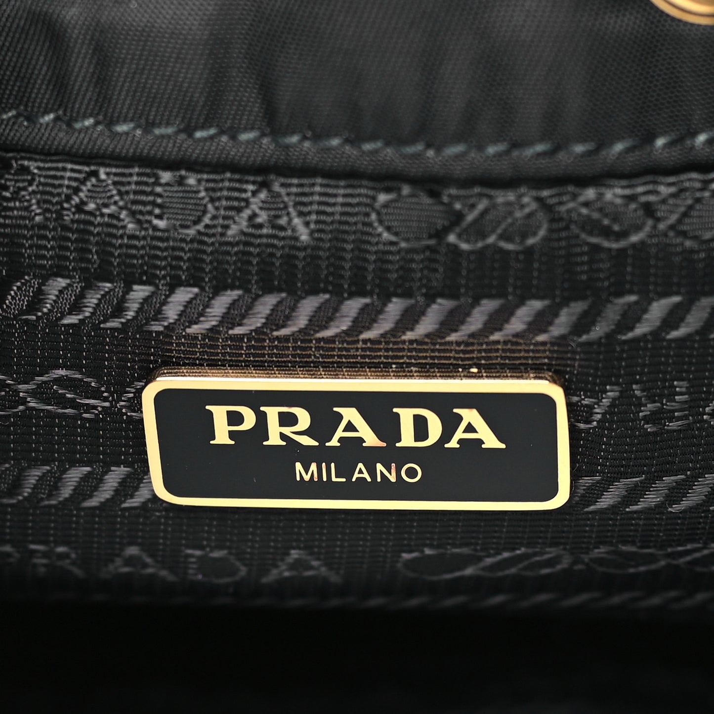 Saffiano Tessuto Nylon Mini Bucket Crossbody Bag Black