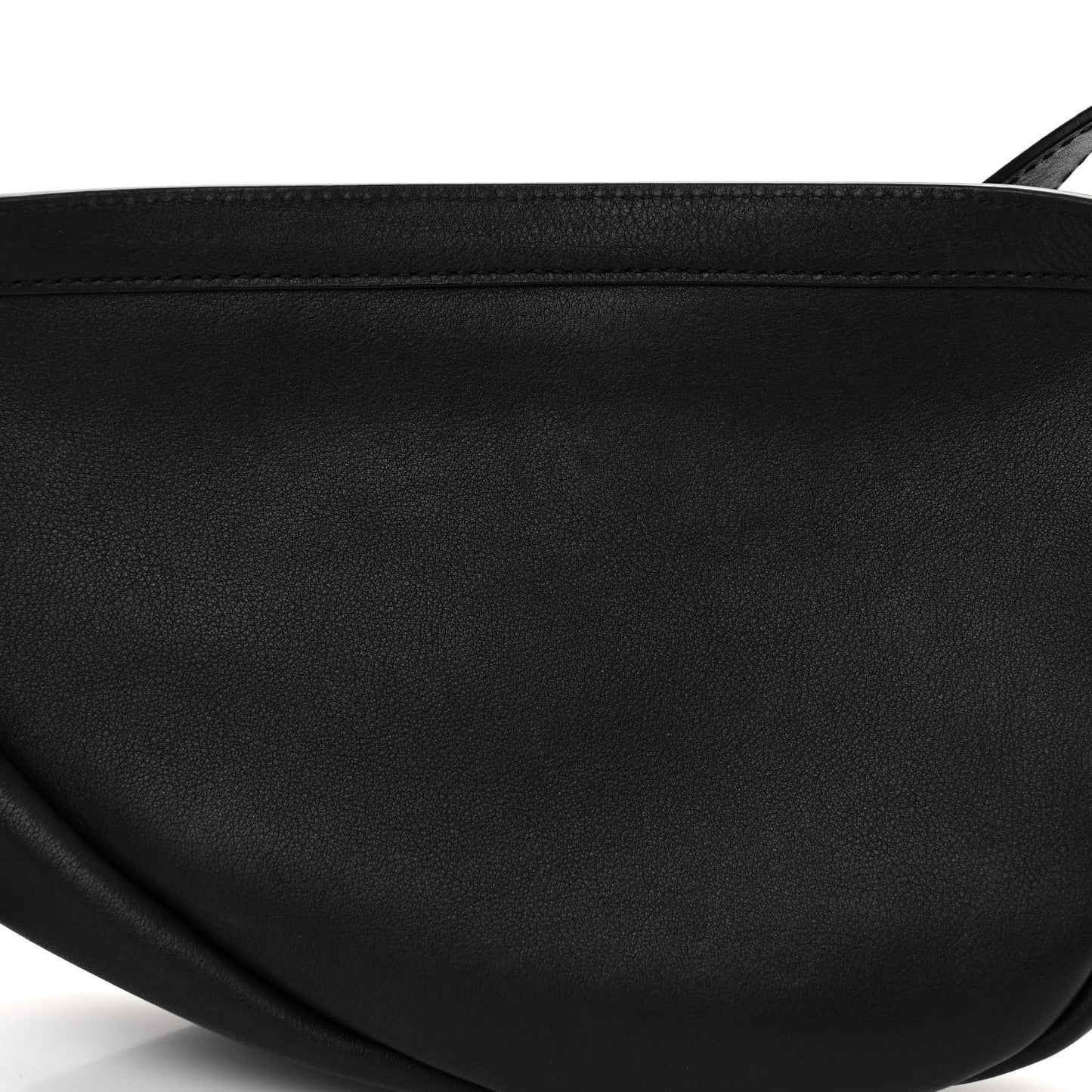 Smooth Calfskin Small Slouchy Banana Bag Black