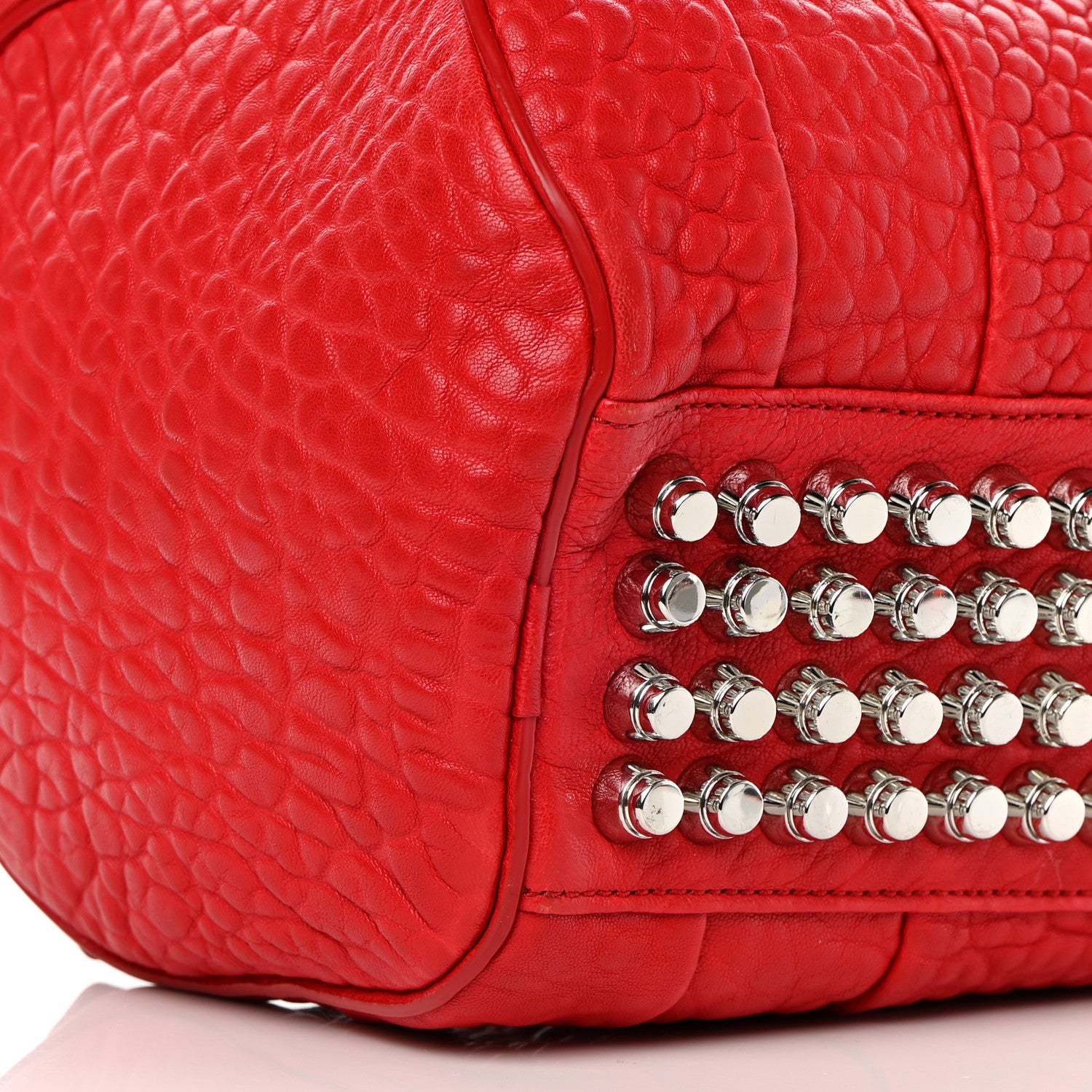 Alexander Wang Pebbled Lambskin Rockie Red 8 of 11
