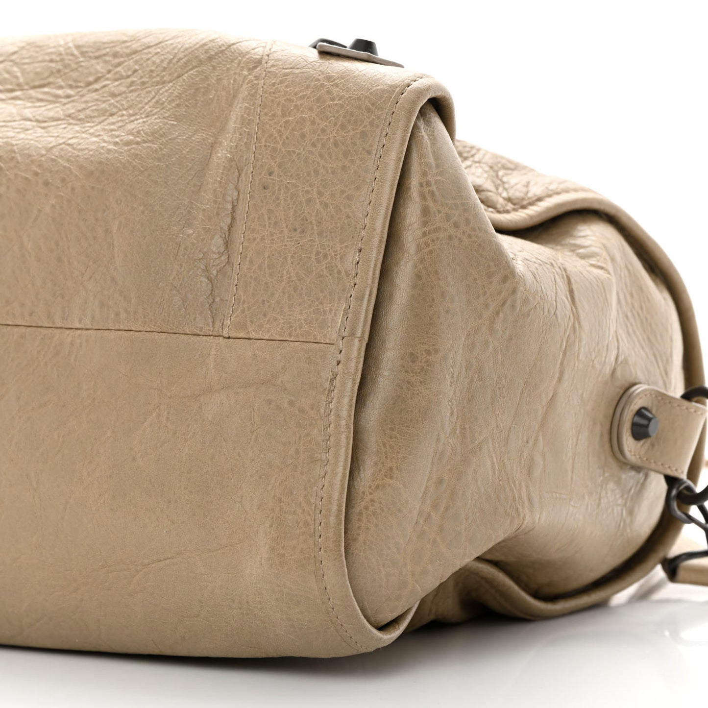 Agneau Classic Hardware Maxi Twiggy Latte Beige