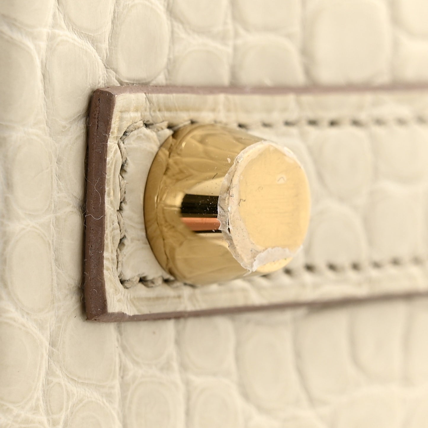 Matte Alligator Birkin 25 Beton