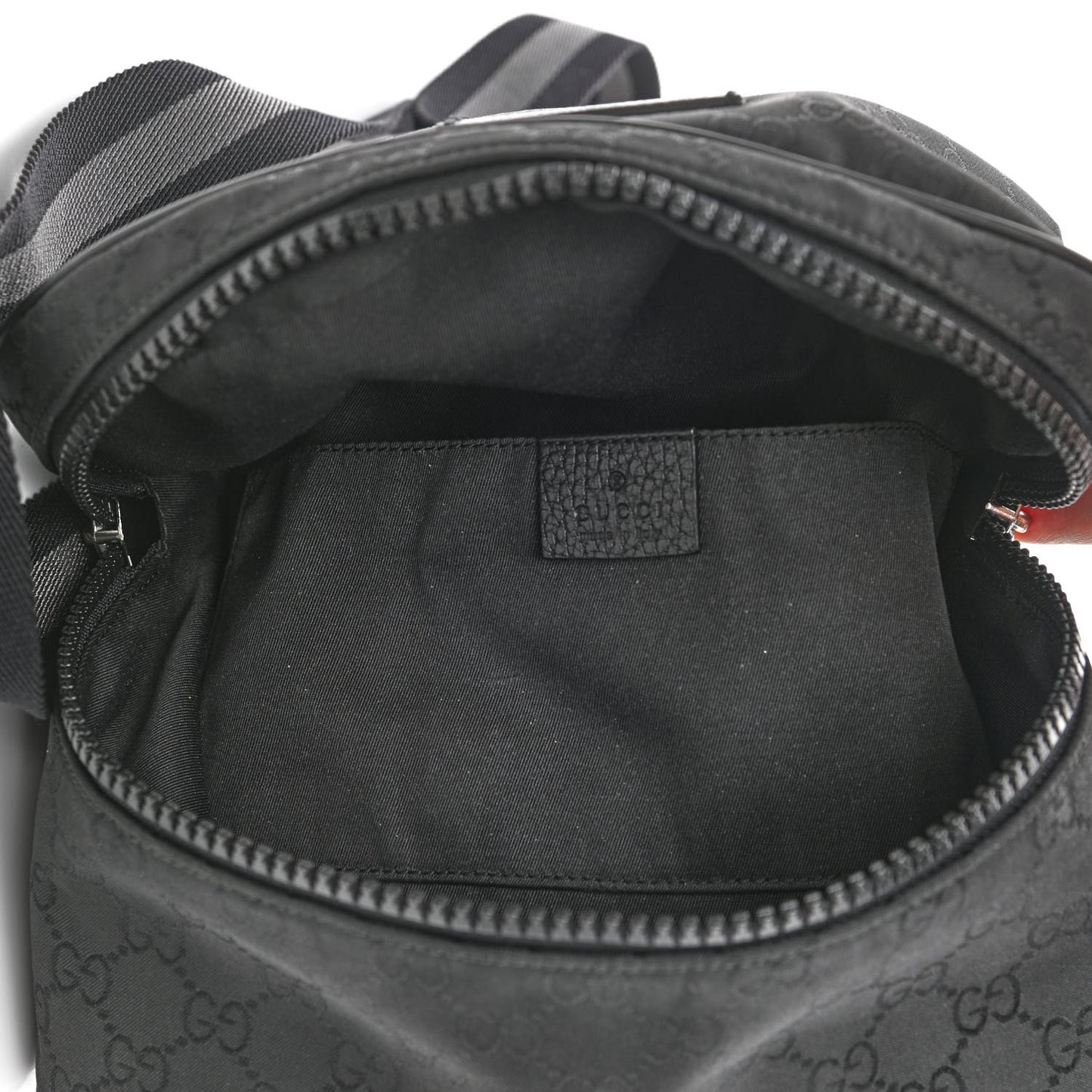 Nylon Monogram Fanny Pack Belt Bag Black