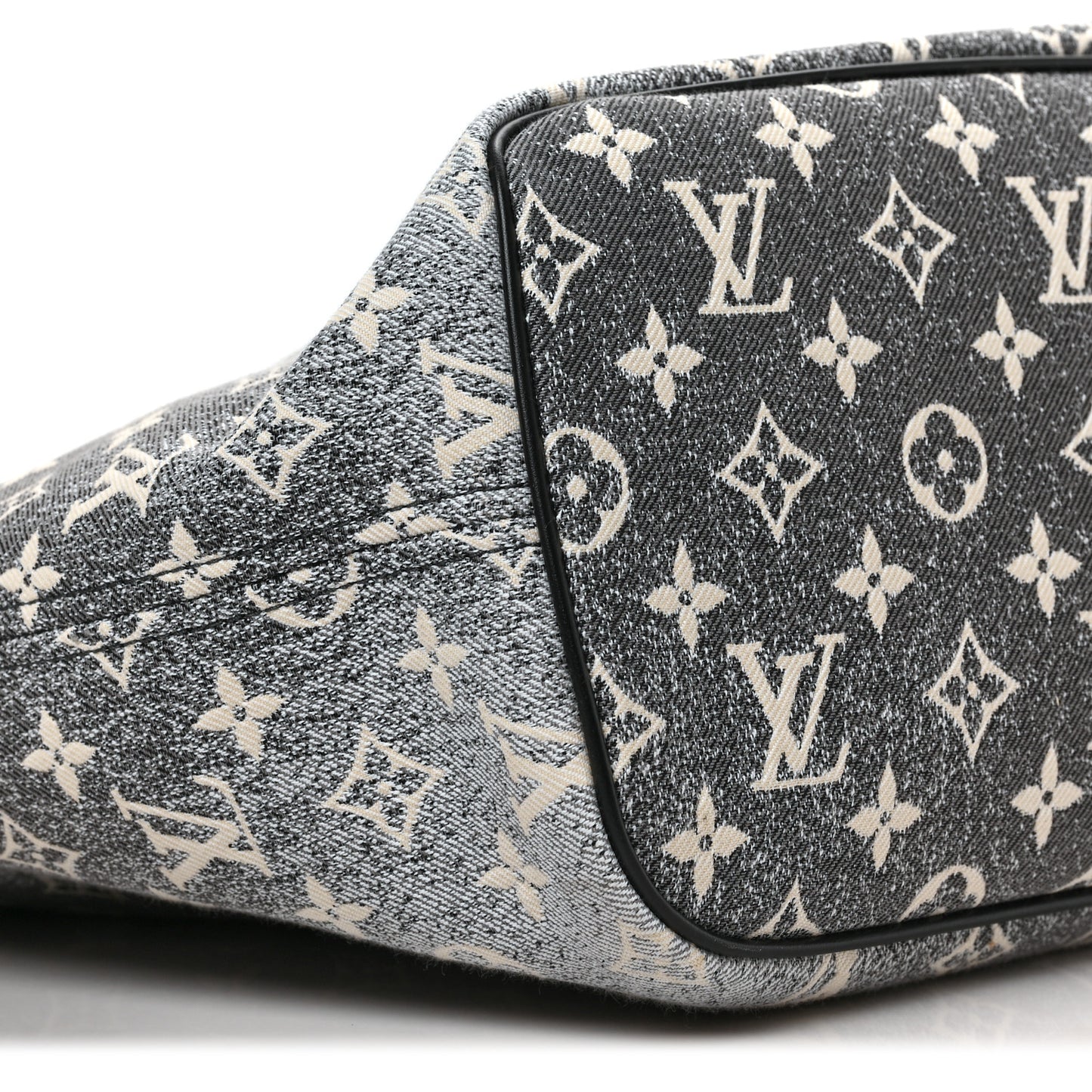 Denim Monogram Jacquard Neverfull MM Grey