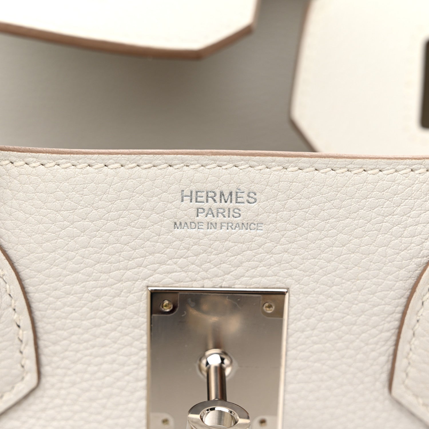 Hermes Togo Birkin 30 Gris Pale 6 of 12