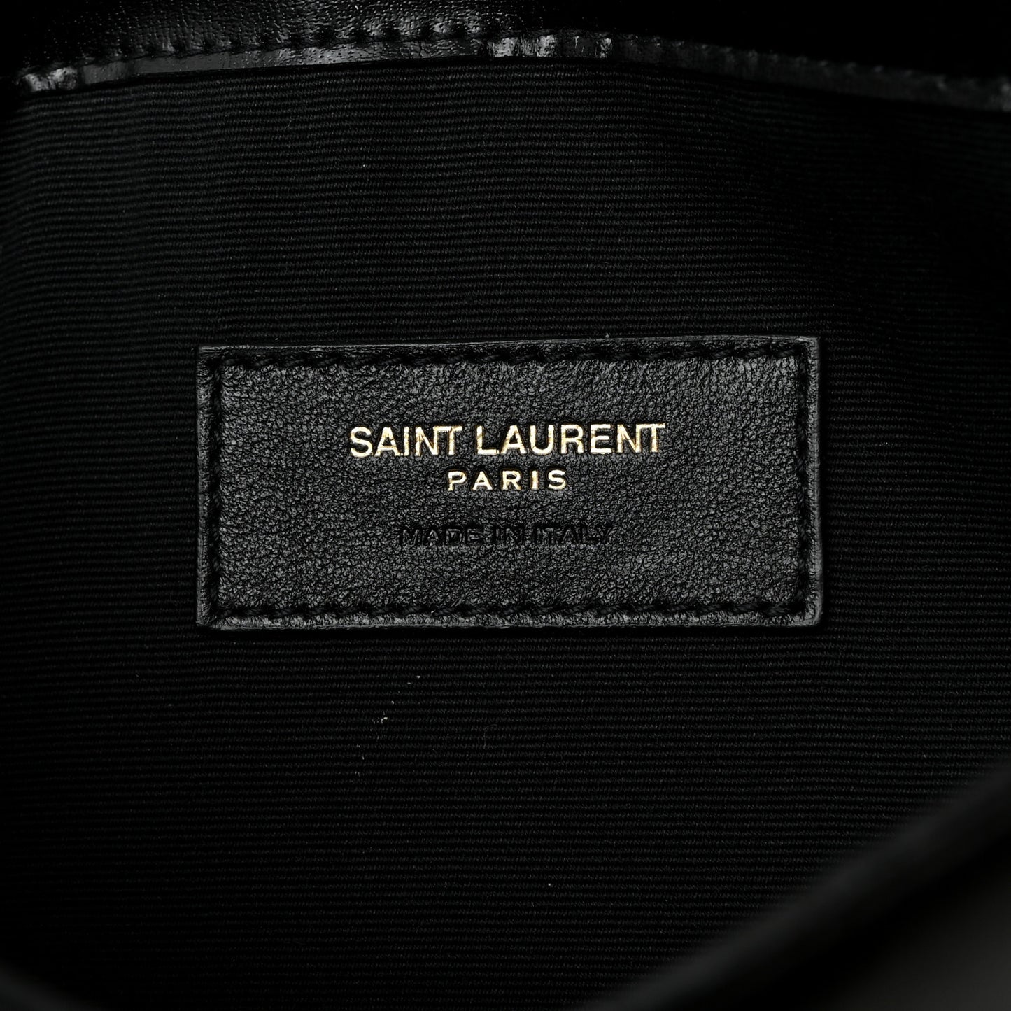 Smooth Shiny Calfskin Monogram Uptown Pouch Black