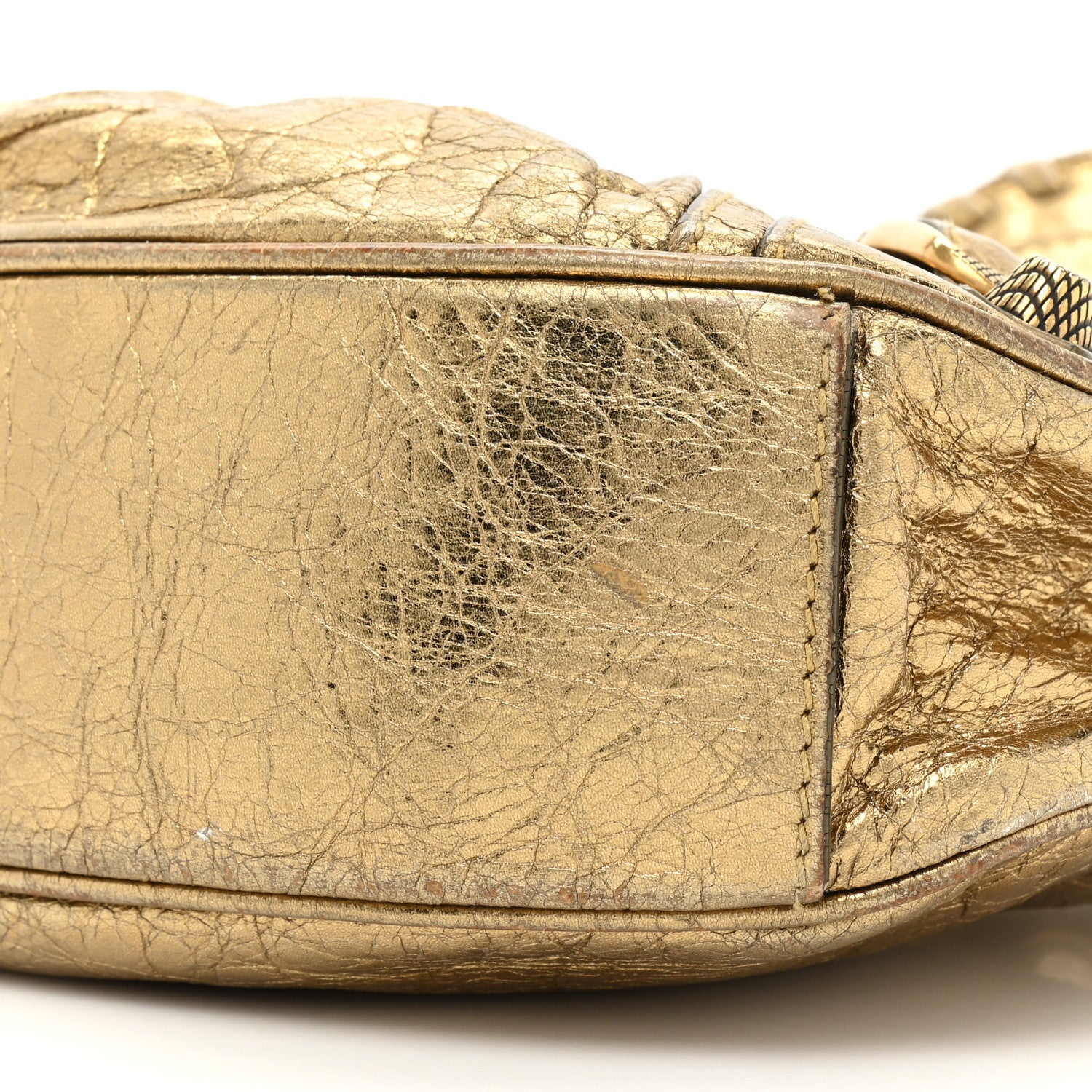 Balenciaga Metallic Agneau Arena Le Cagole Shoulder Bag XS Gold 8 of 18