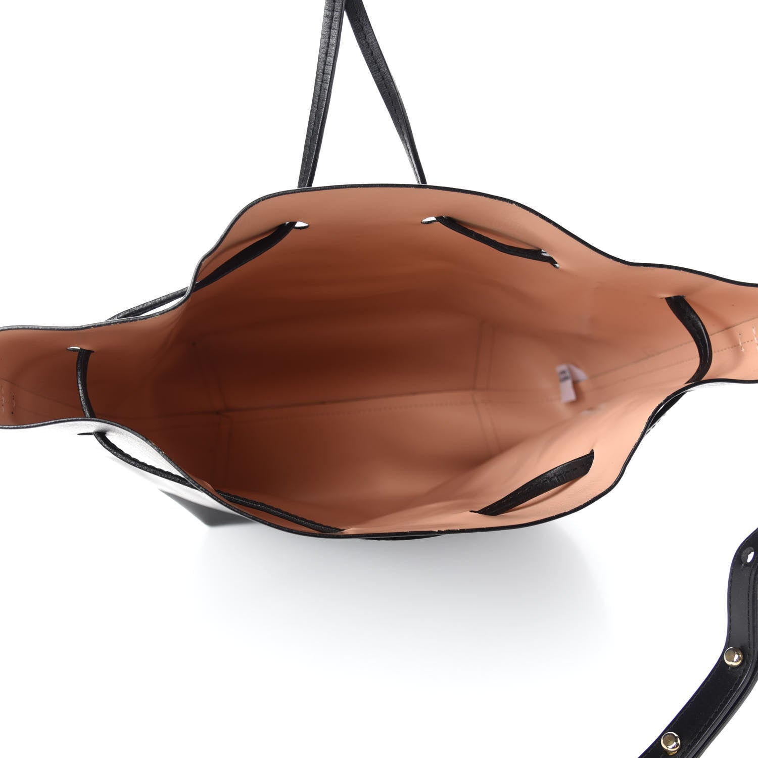 Mansur Gavriel Vegetable Tanned Calfskin Bucket Bag Black Ballerina 5 of 10