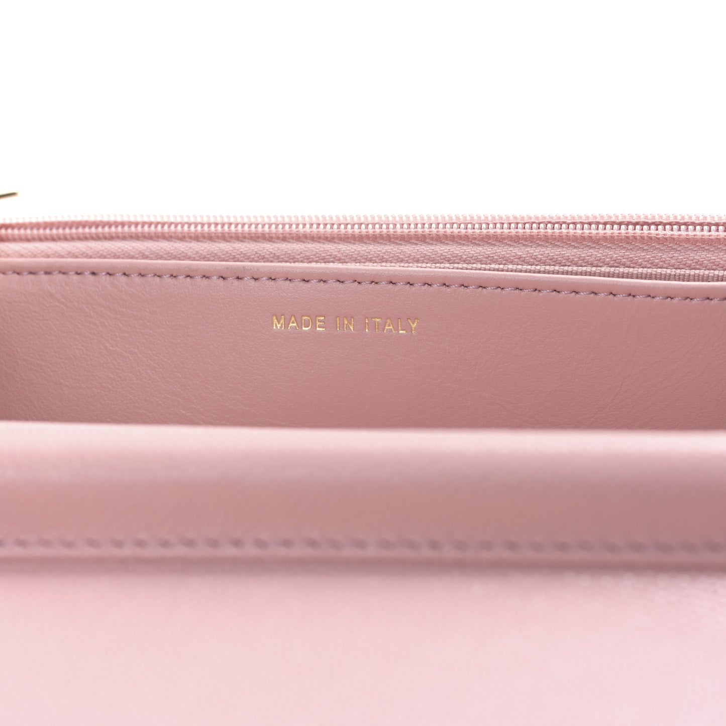 Shiny Caviar Enamel Quilted CC Wallet On Chain WOC Pink