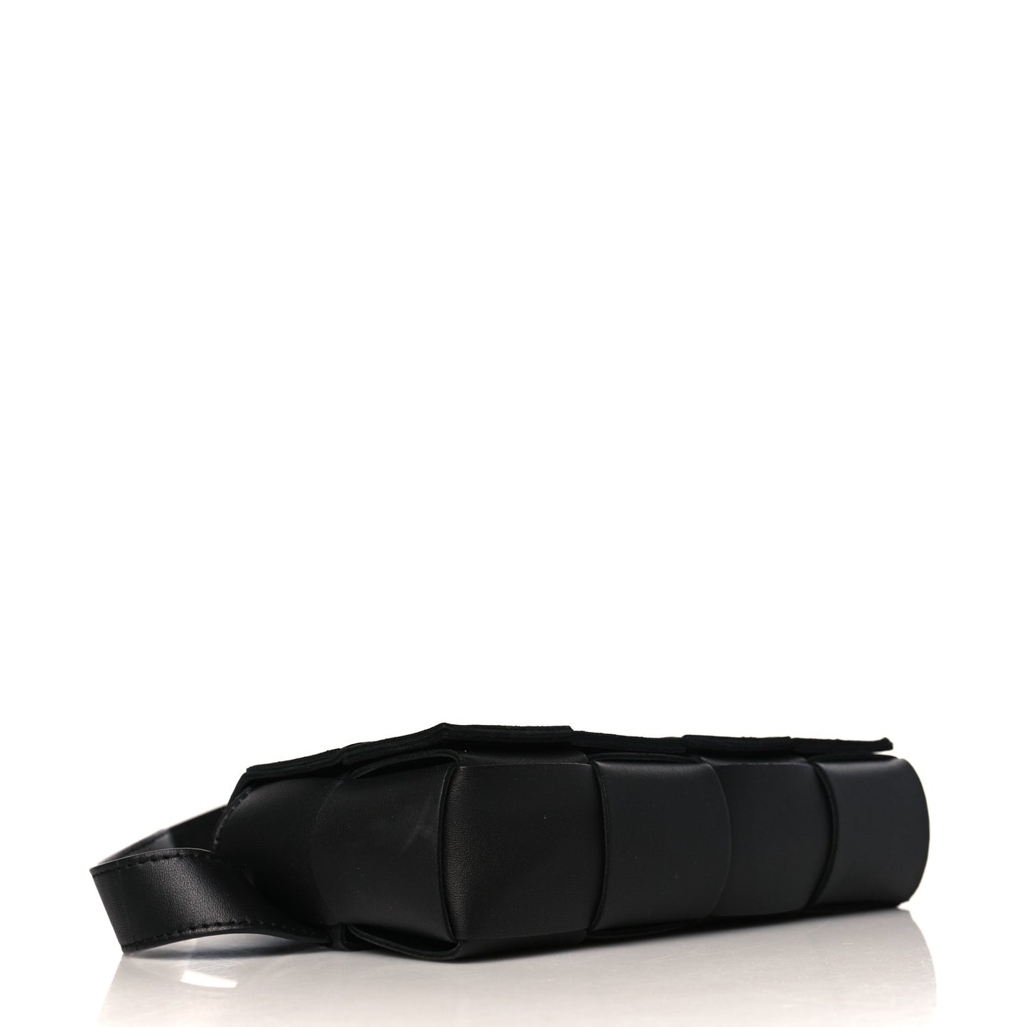 Nappa Maxi Intreccio The Belt Cassette Bag Black