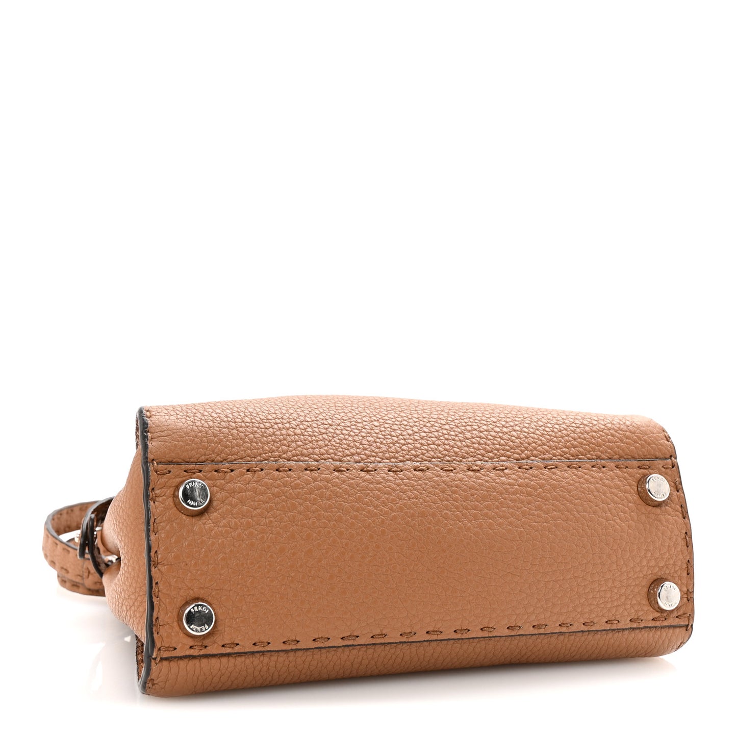 Cuoio Romano Selleria Bi-Color Mini Peekaboo Iconic Satchel Mou Milk