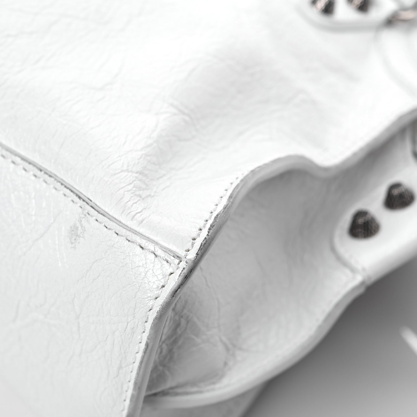 Agneau Arena Neo Cagole Handbag XS Optic White