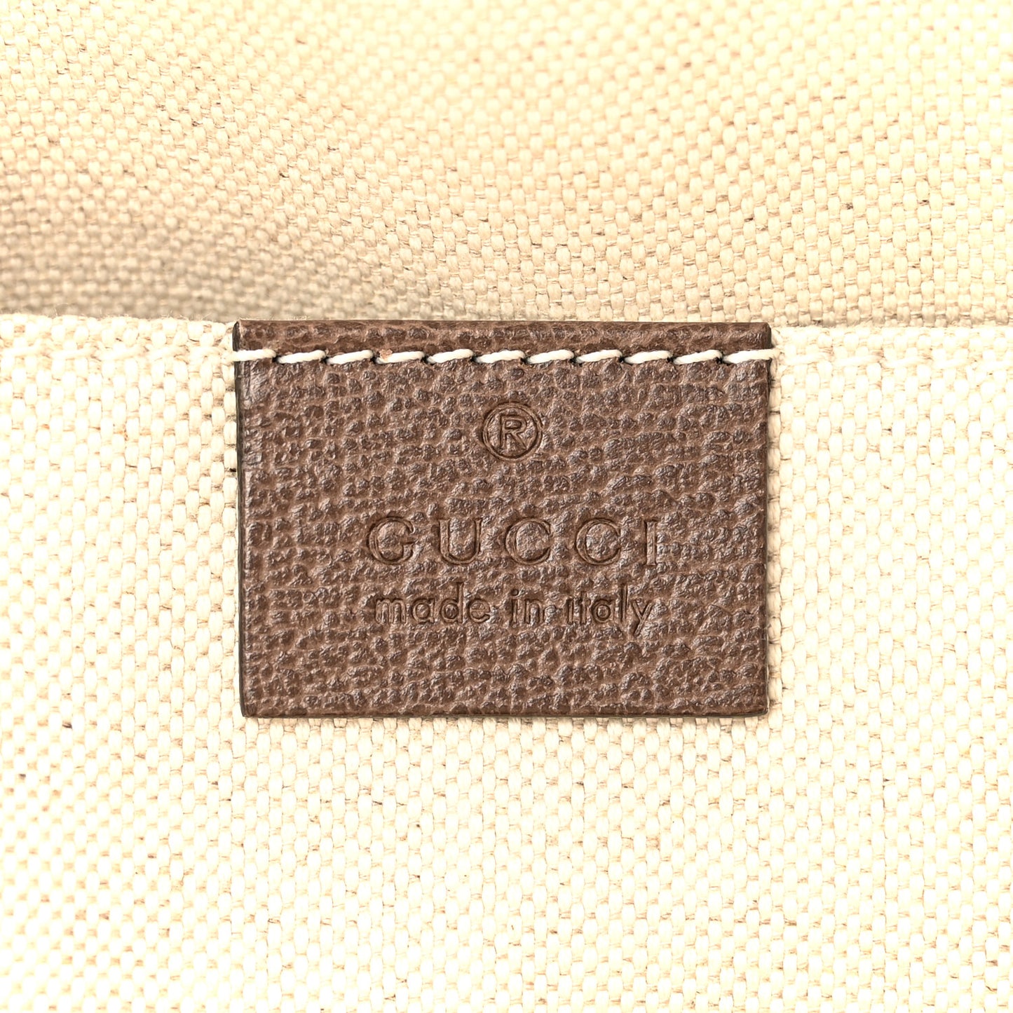 GG Supreme Monogram Textured Calfskin Web Medium Ophidia Briefcase Beige Ebony New Acero