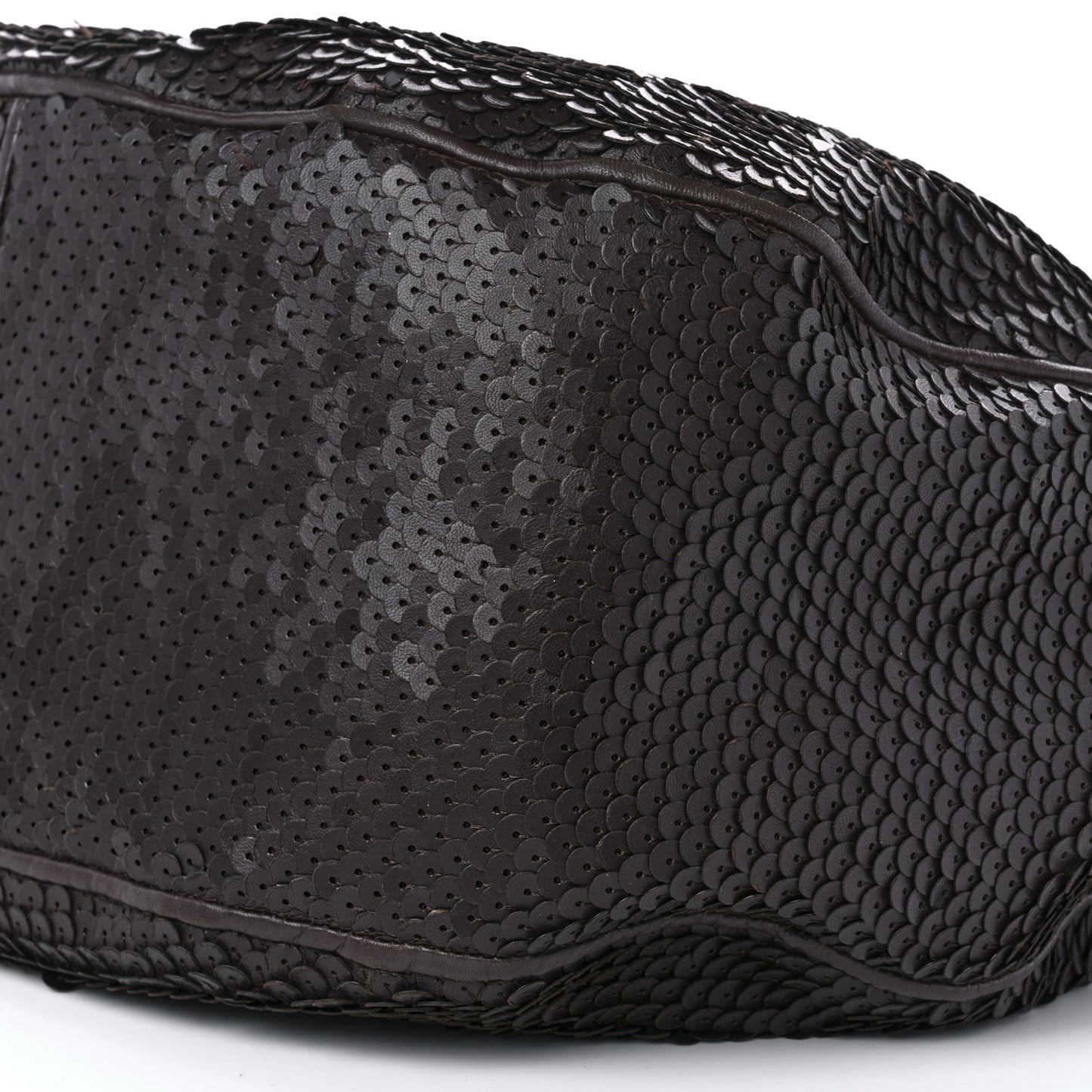 Nappa Velours Intrecciato Fuzzy Medium Veneta Hobo Ebano