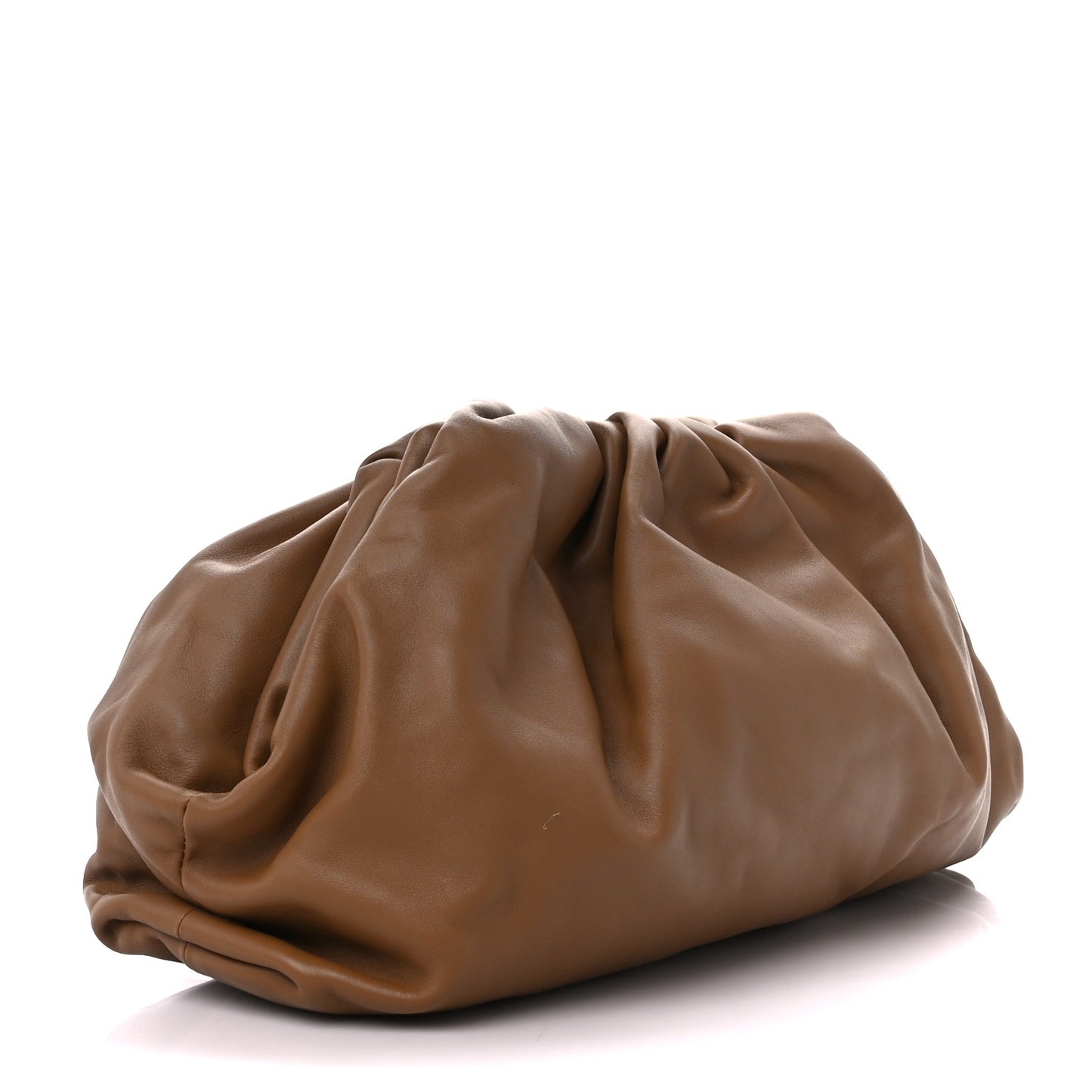 Smooth Butter Calf The Pouch Oversized Clutch Teak