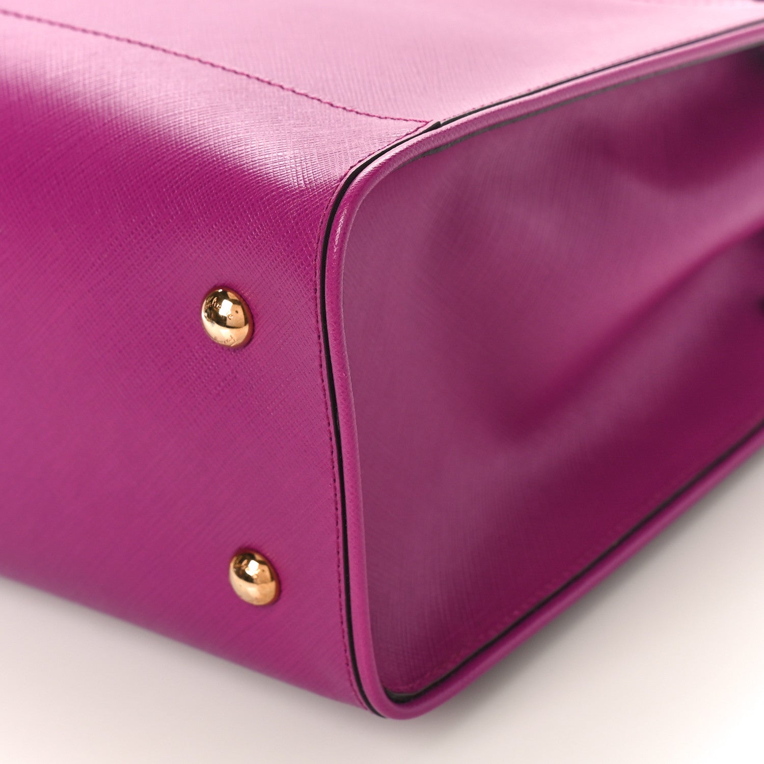 Salvatore Ferragamo Printed Calfskin Briana Tote Purple 8 of 8