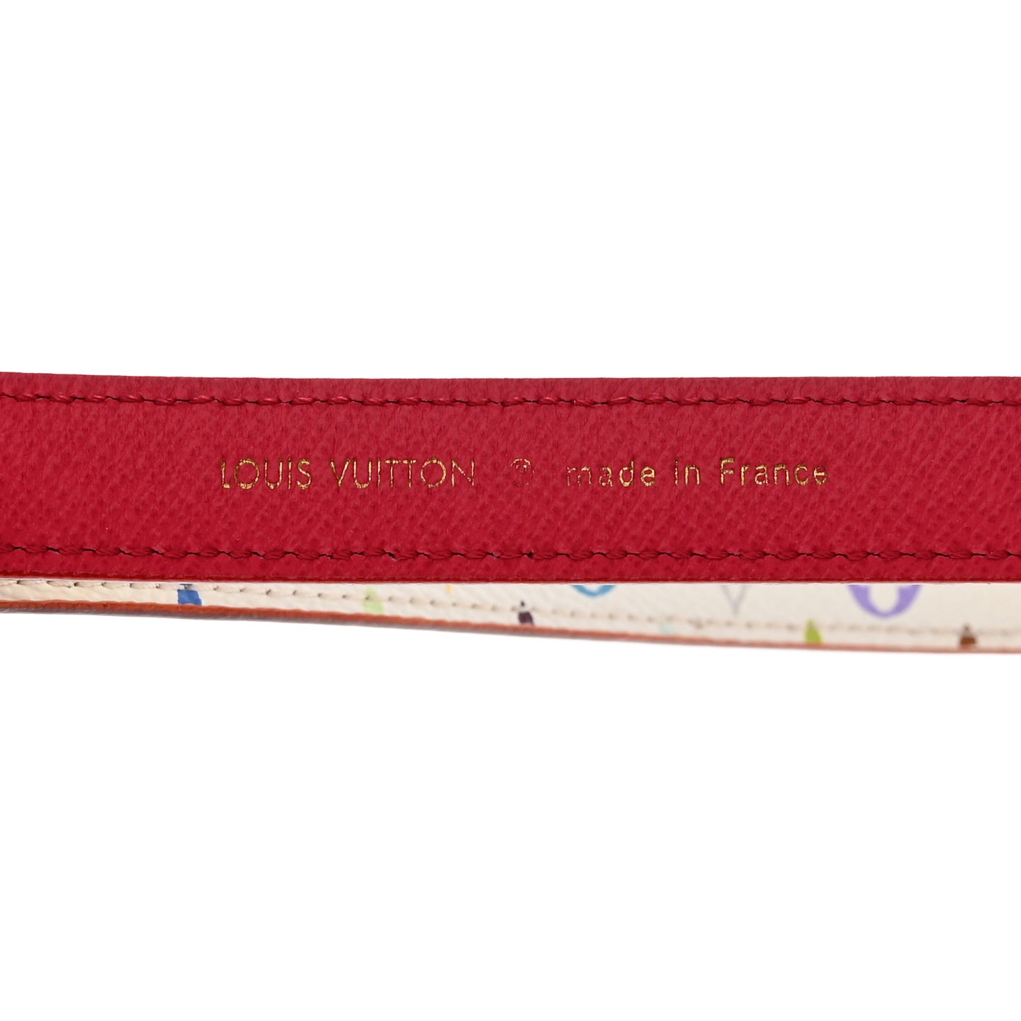 Monogram Multicolor Reversible Snap Belt 80 32 White Fuchsia