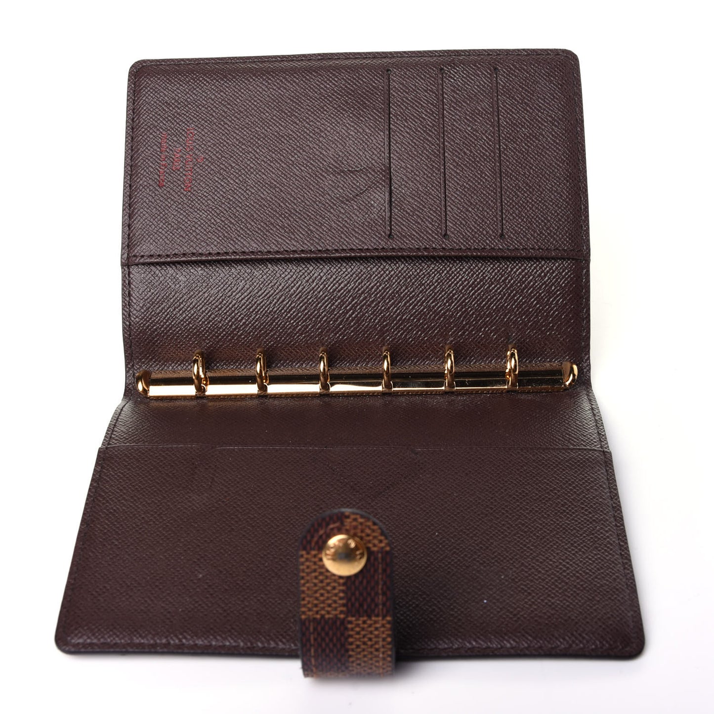 Damier Ebene Small Ring Agenda Cover