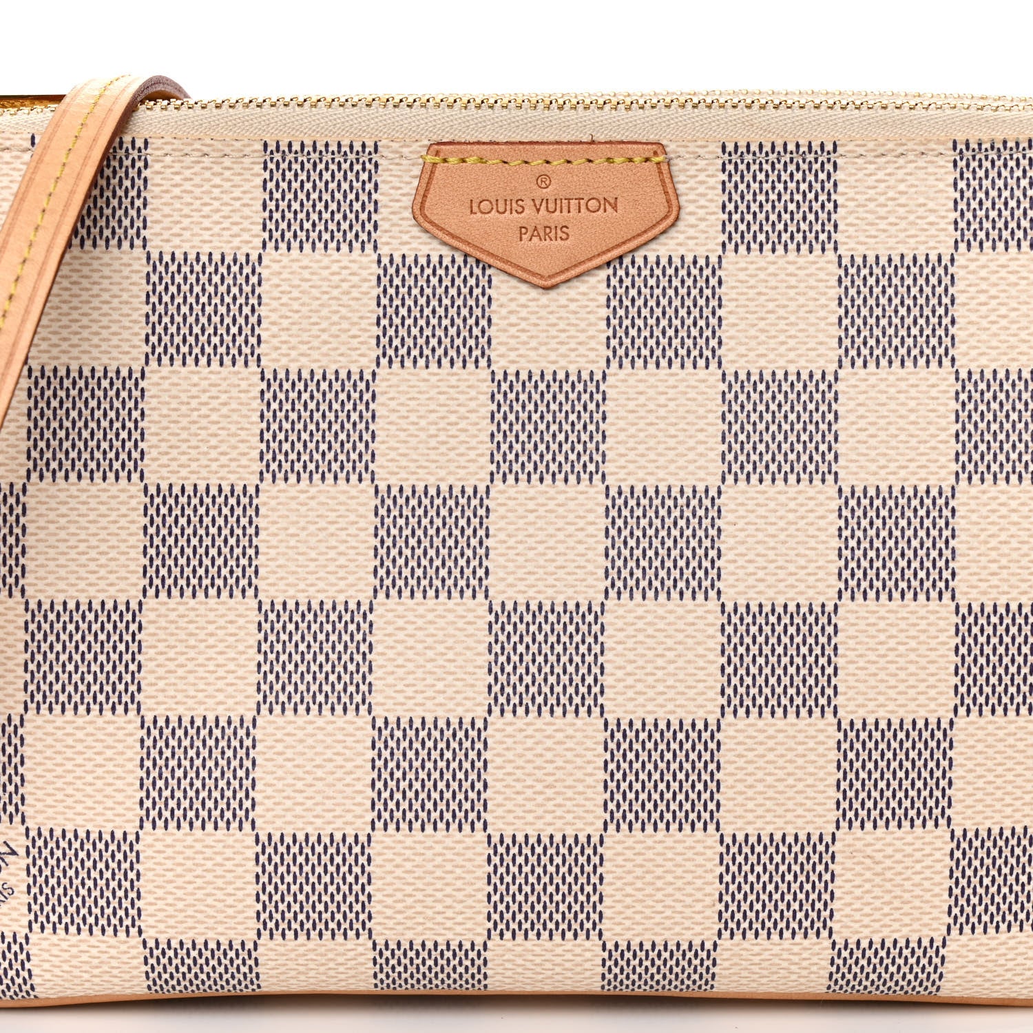 Louis Vuitton Damier Azur Double Zip Pochette 9 of 11