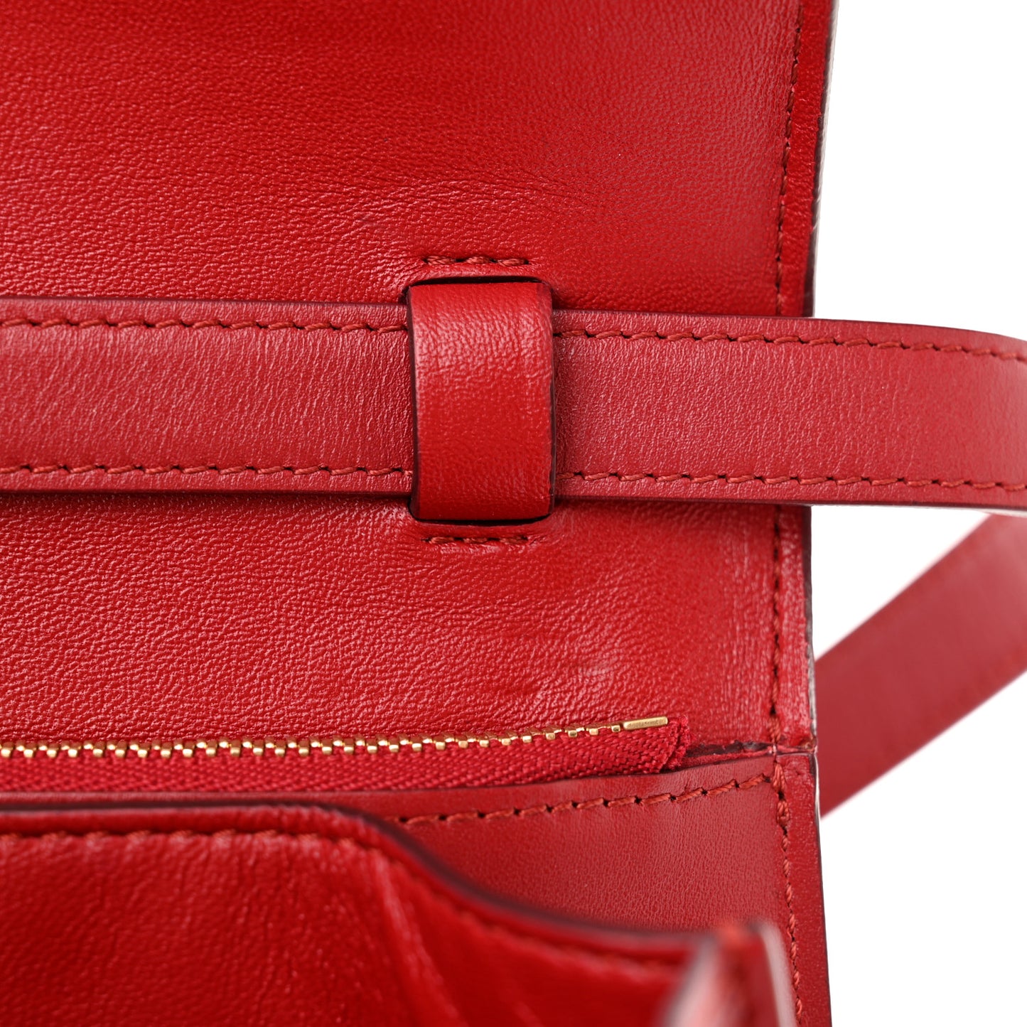 Box Calfskin Medium Classic Box Flap Bag Red