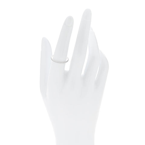 18K White Gold Diamond 1.5mm Etincelle de Cartier Wedding Band Ring 55 7.25