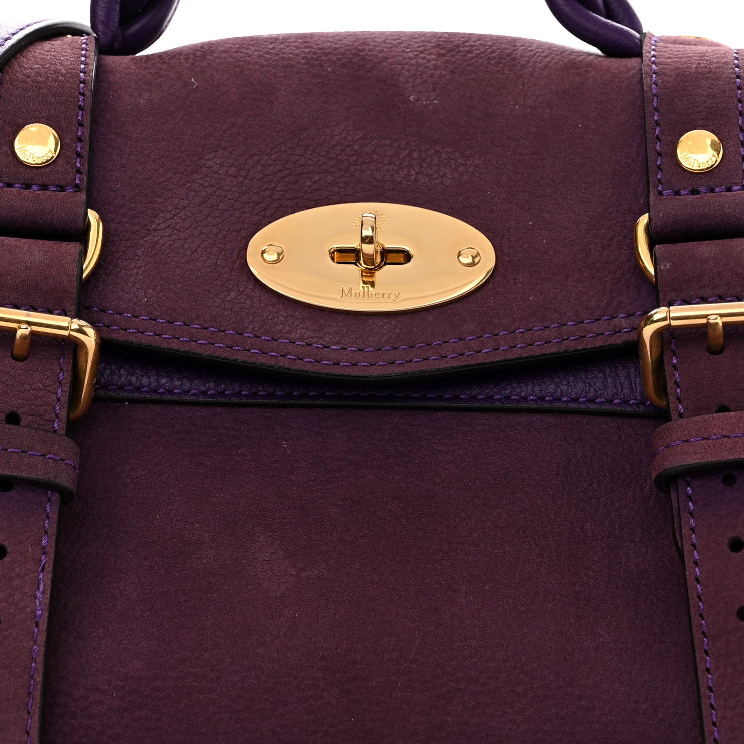 Mulberry Smooth Nubuck Mini Alexa Amethyst 9 of 14