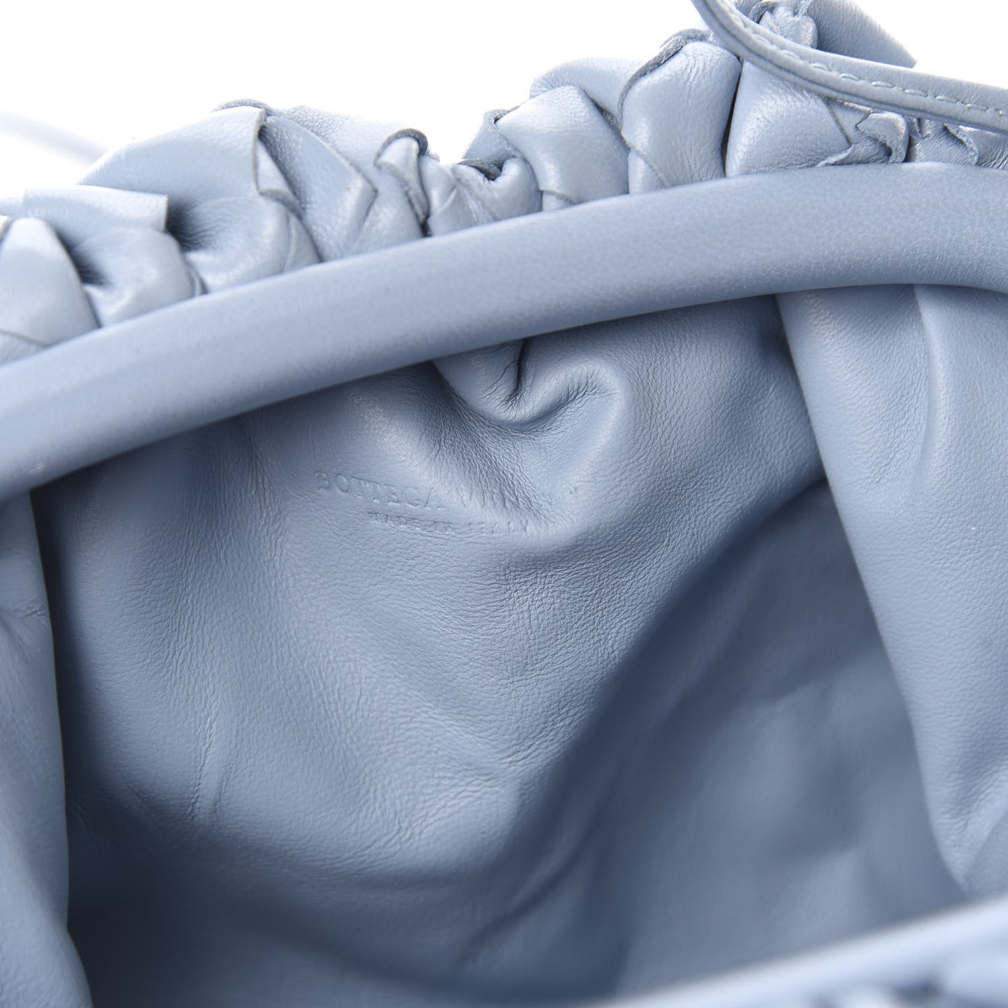 Nappa Intrecciato The Mini Pouch Ice