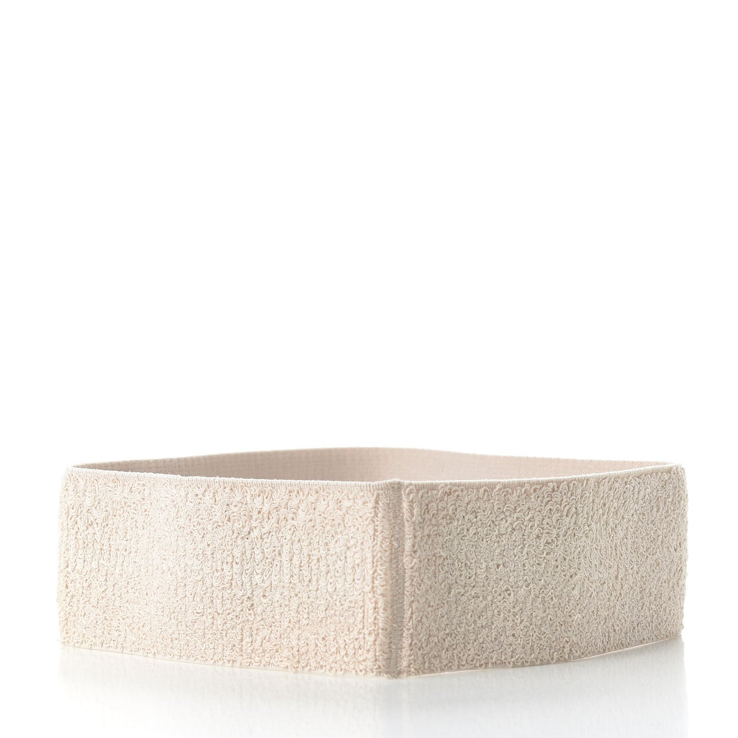 Cotton Elastic Logo Headband White
