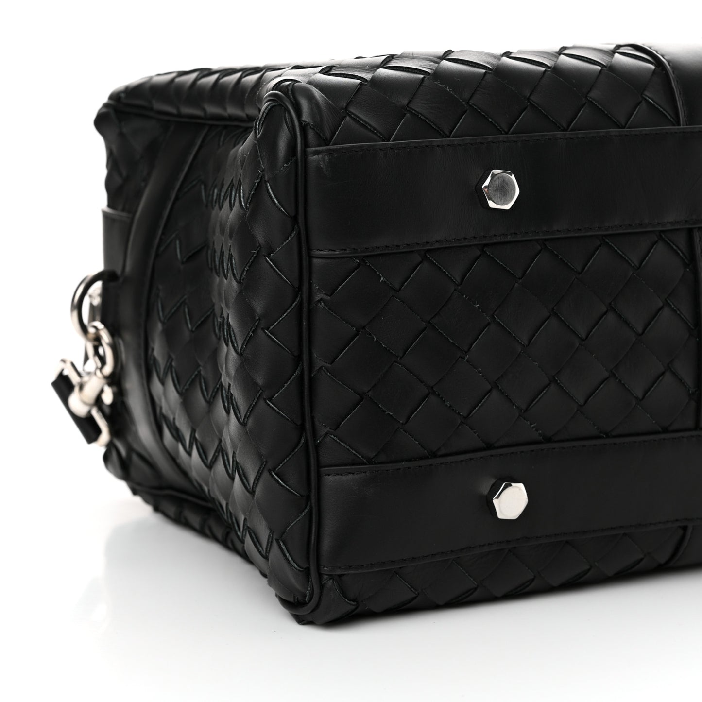 Nappa Intrecciato Gym Bag Black