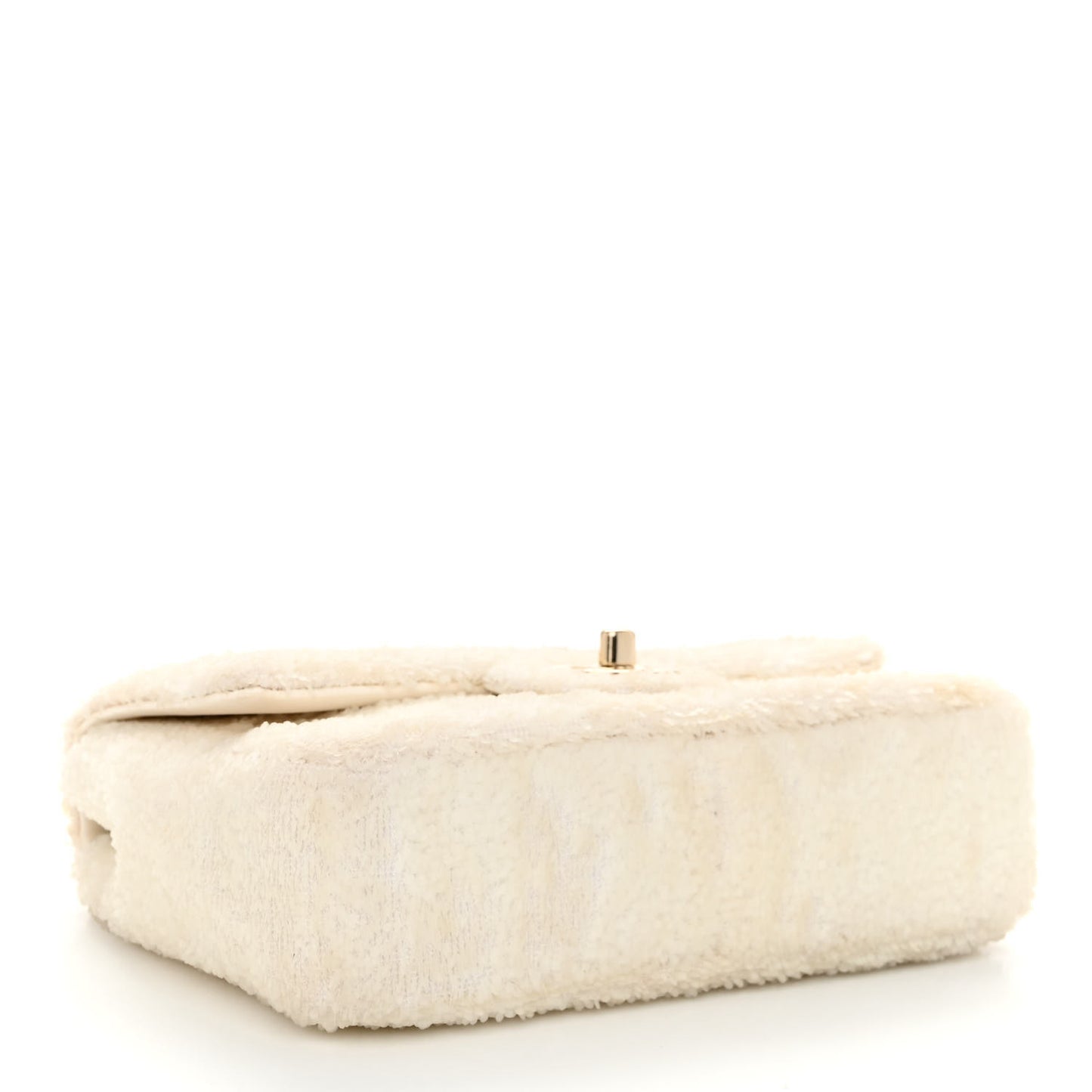 Sequin Mini Rectangular Flap White