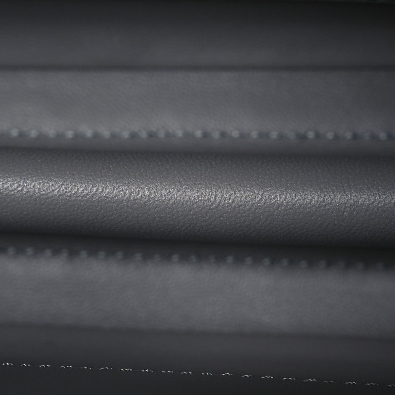 Chanel Calfskin Quilted Studded Square Vanity Case Grey 5 of 11